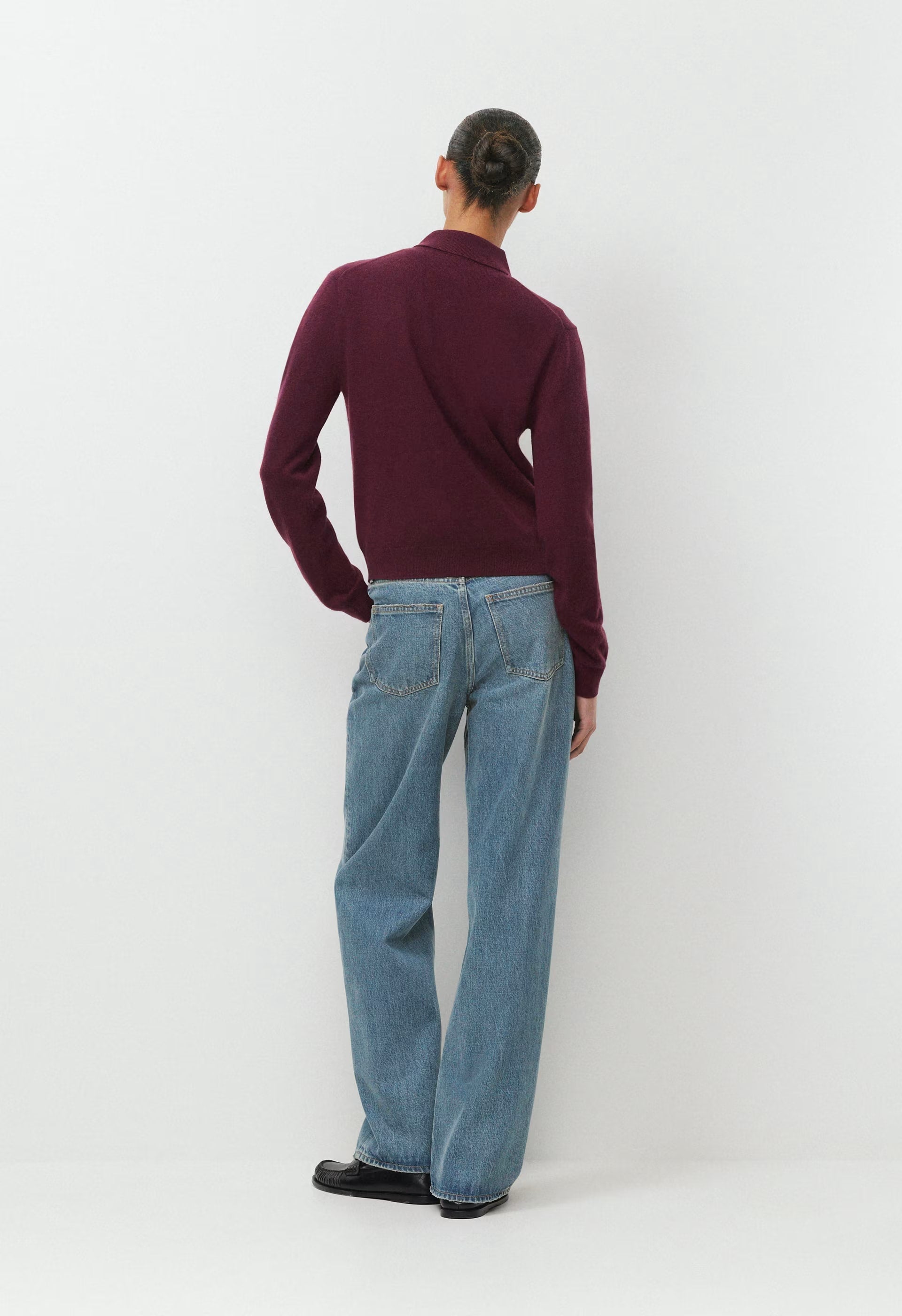 Bare Cashmere Cellini Sweater - GALA PLUM