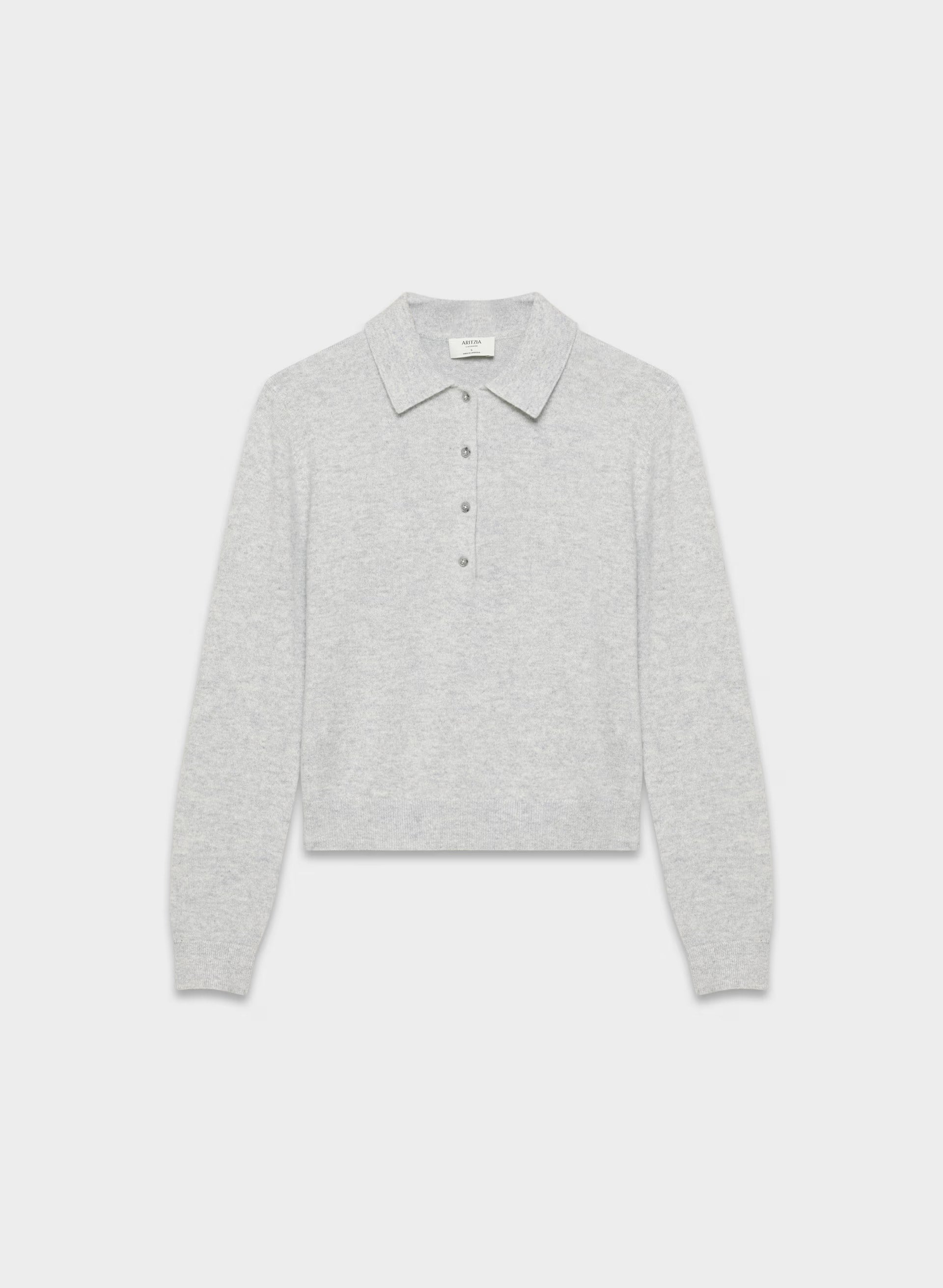 Bare Cashmere Cellini Sweater - HEATHER CHROME