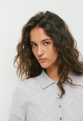 Bare Cashmere Cellini Sweater - HEATHER CHROME