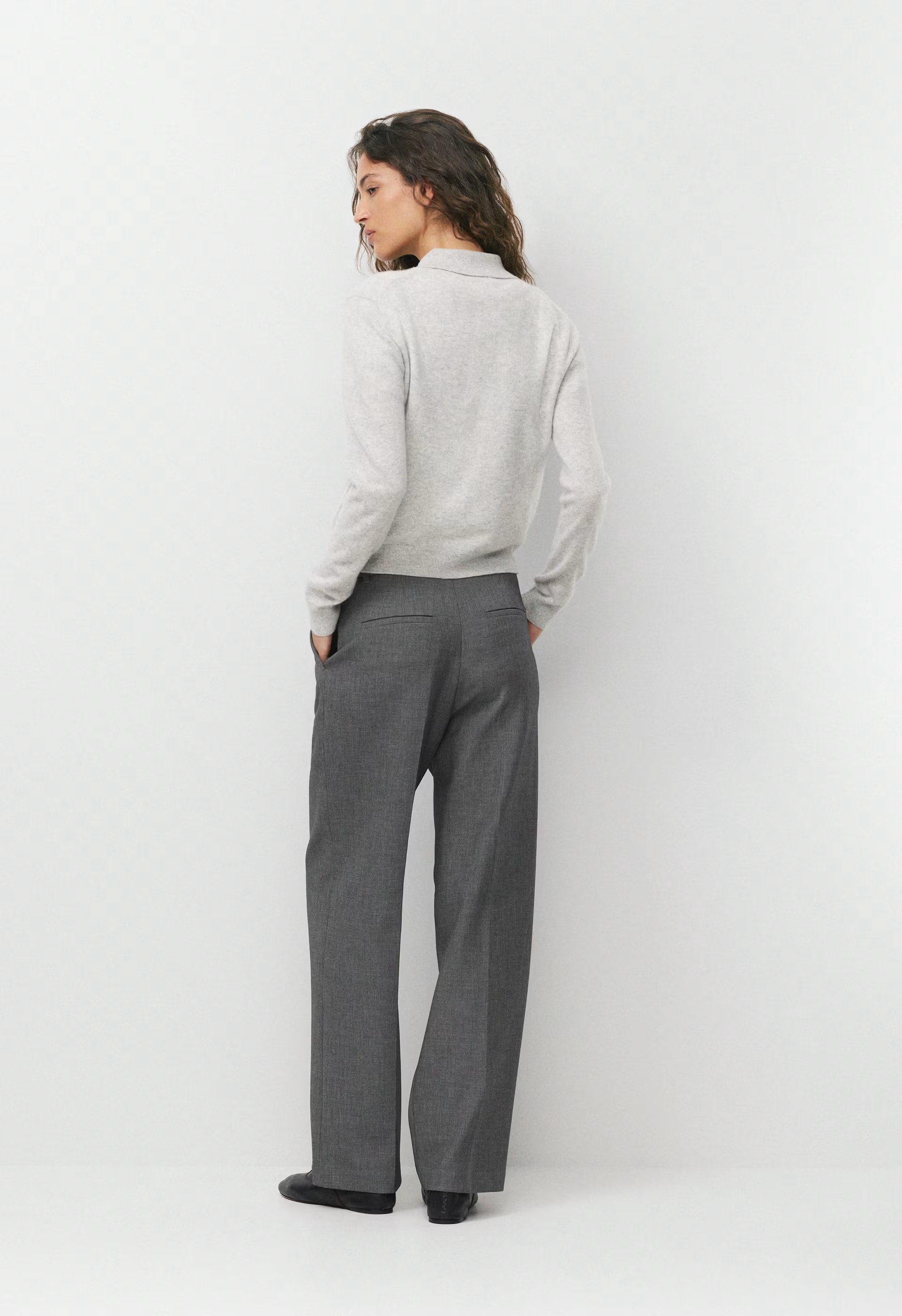 Bare Cashmere Cellini Sweater - HEATHER CHROME