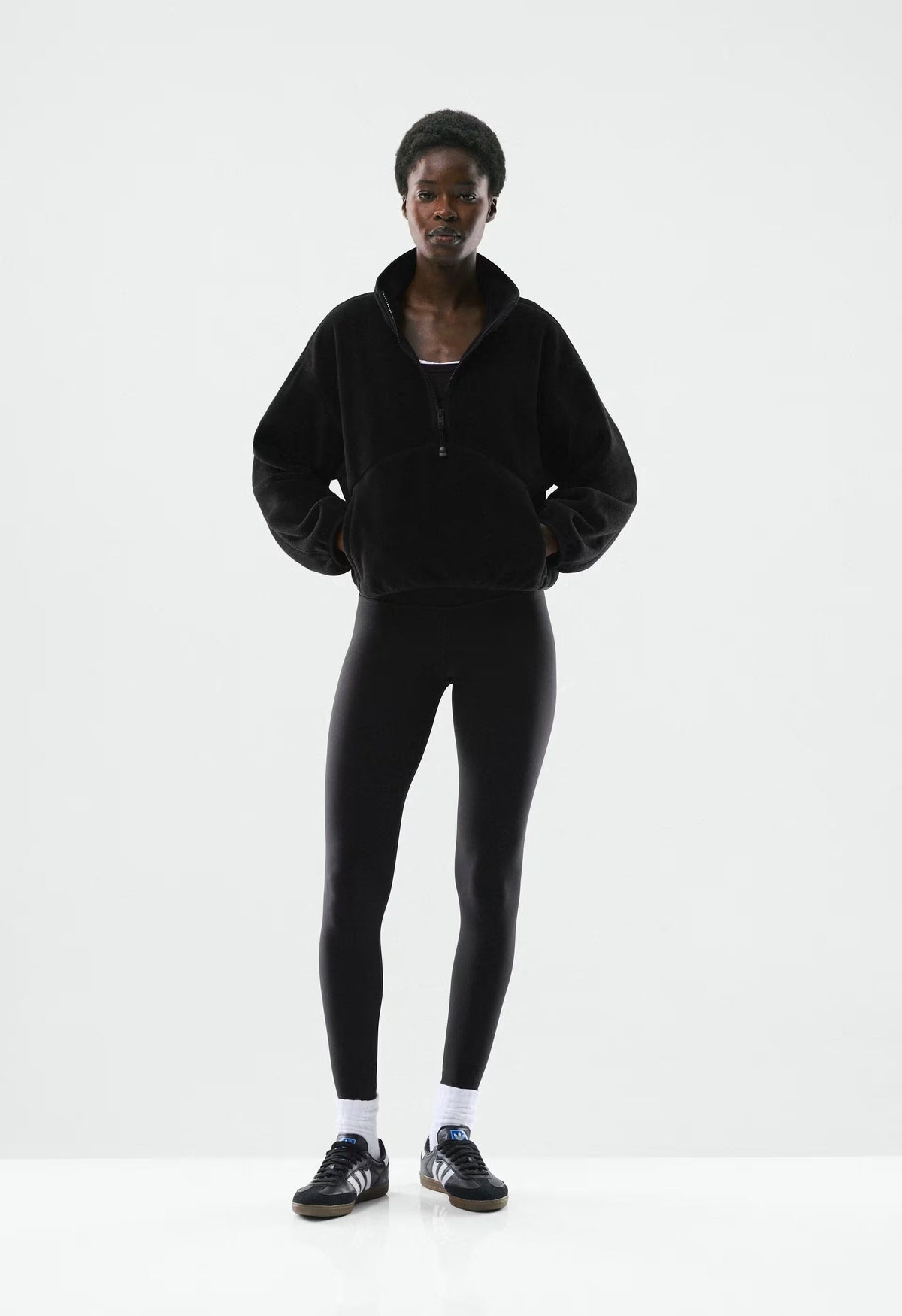 Terrain 1/2 Zip - Bigfoot Fleece - BLACK