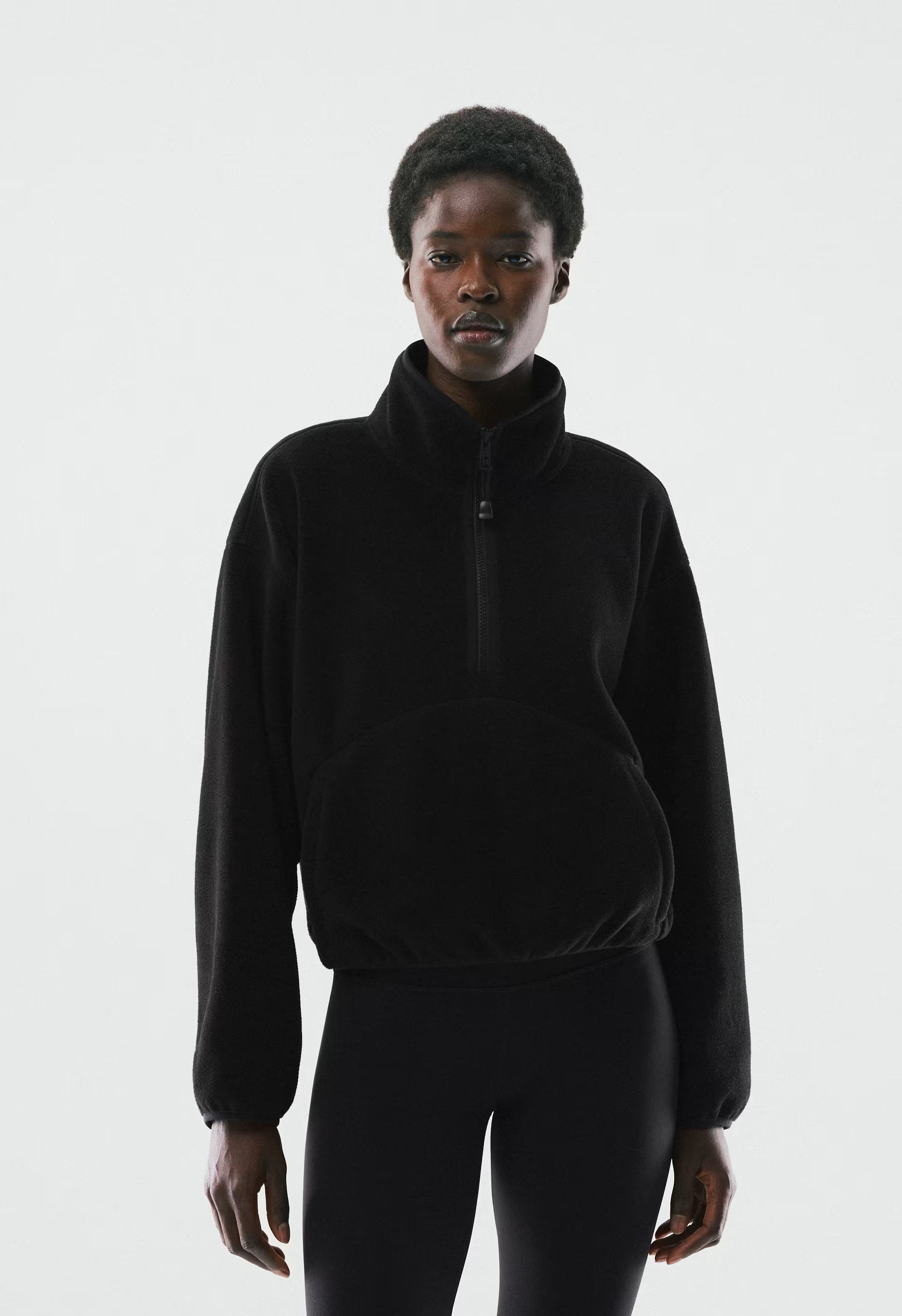 Terrain 1/2 Zip - Bigfoot Fleece - BLACK