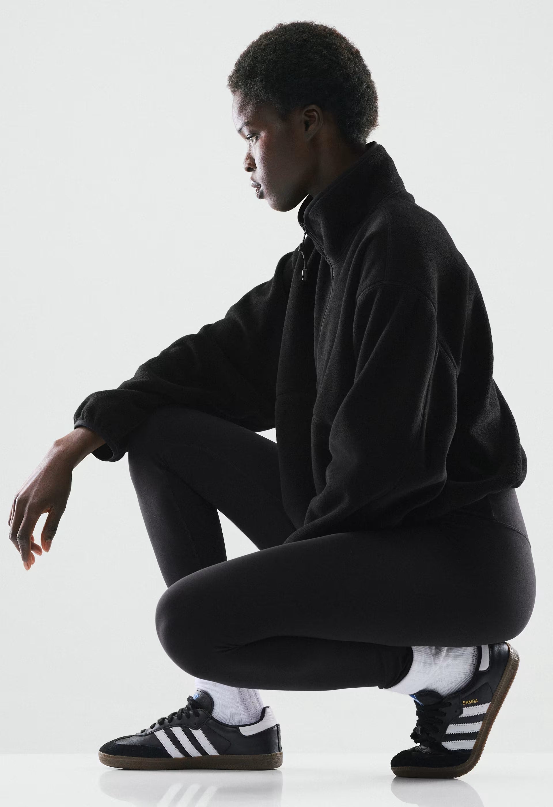 Terrain 1/2 Zip - Bigfoot Fleece - BLACK