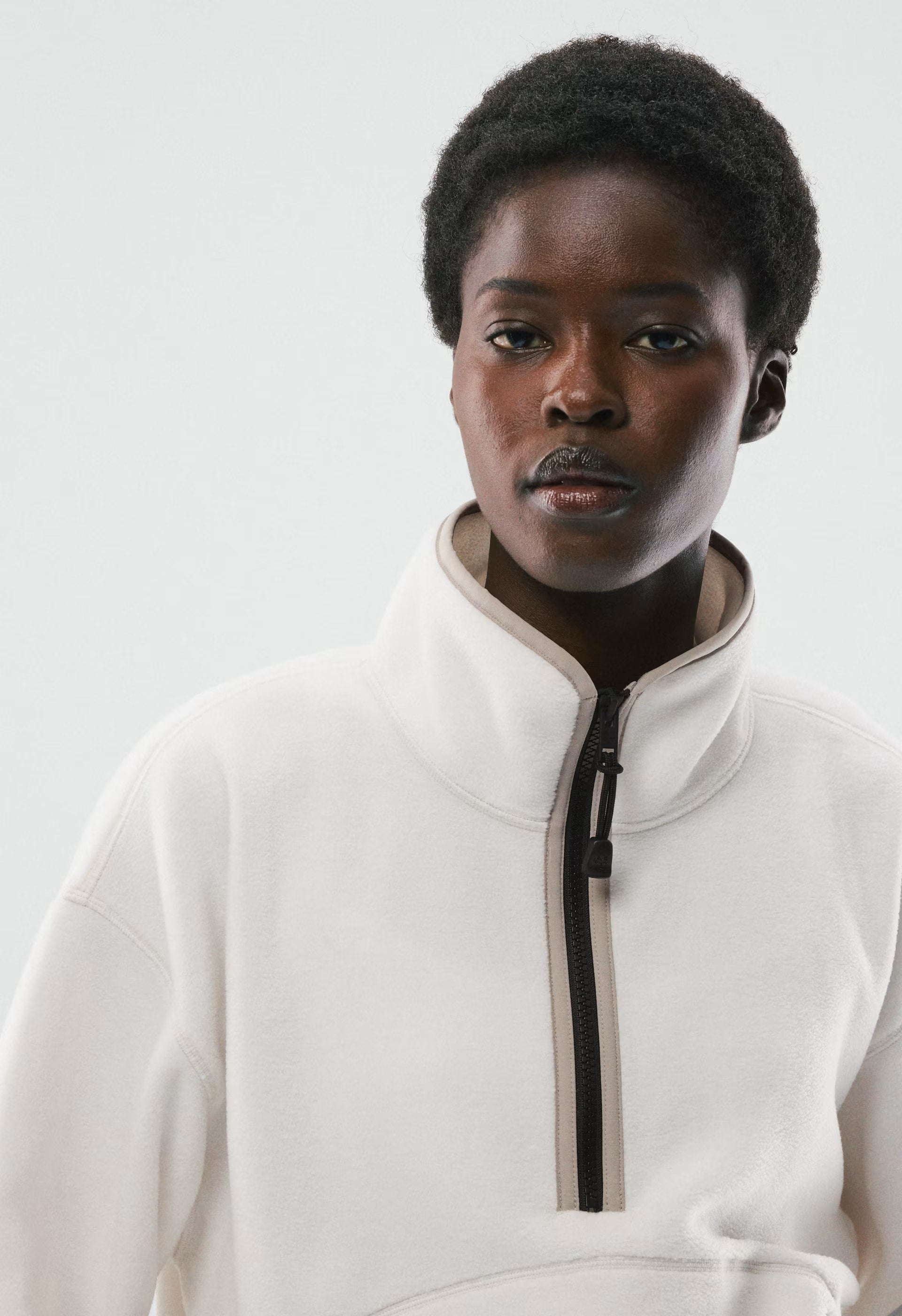 Terrain 1/2 Zip - Bigfoot Fleece - COLD FOAM WHITE
