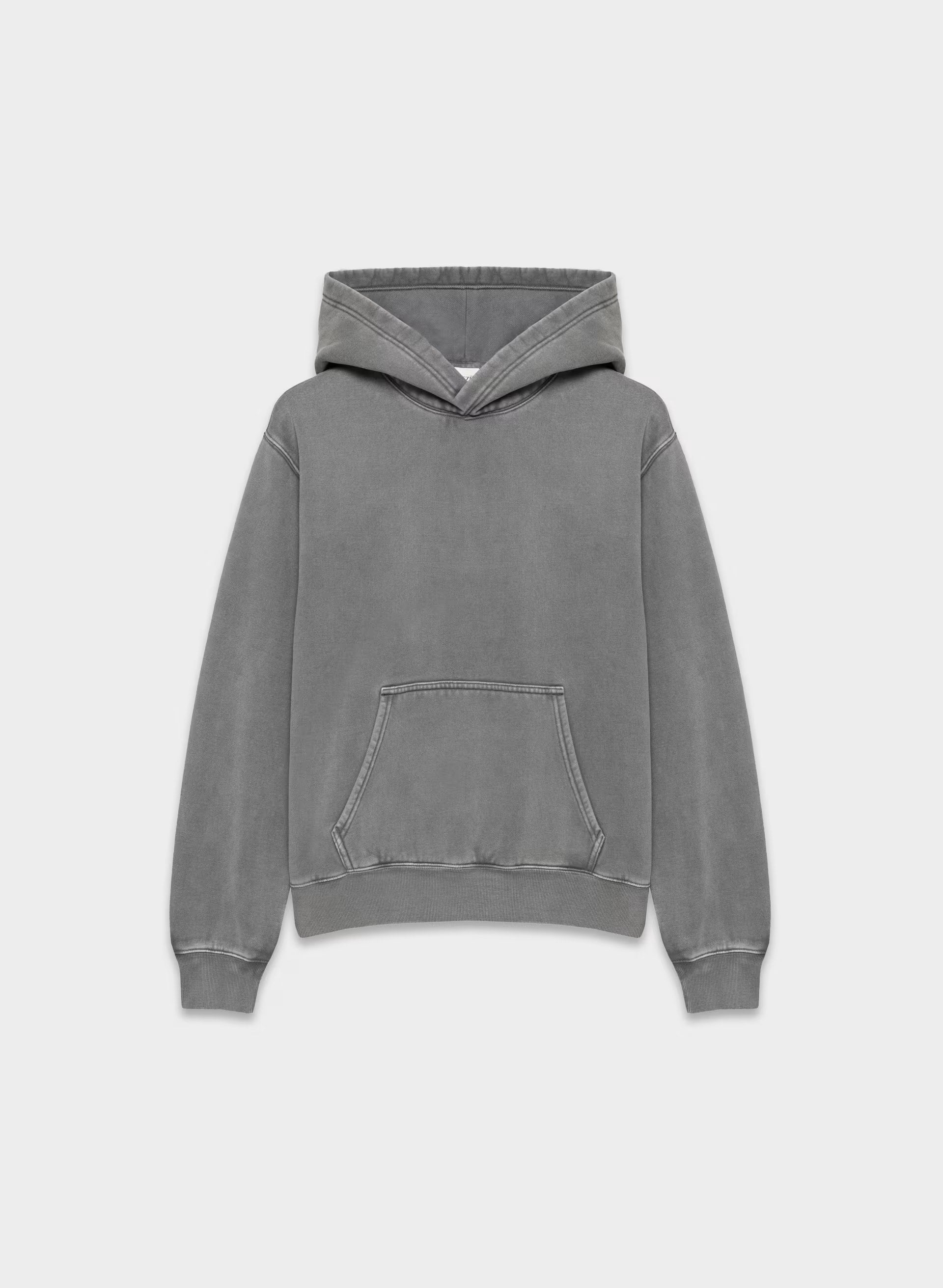 Cozy Sweatfleece Perfect Hoodie - LIVED-IN DARK GREY