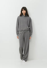 Cozy Sweatfleece Perfect Hoodie - LIVED-IN DARK GREY