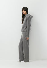 Cozy Sweatfleece Perfect Hoodie - LIVED-IN DARK GREY