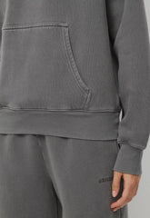 Cozy Sweatfleece Perfect Hoodie - LIVED-IN DARK GREY