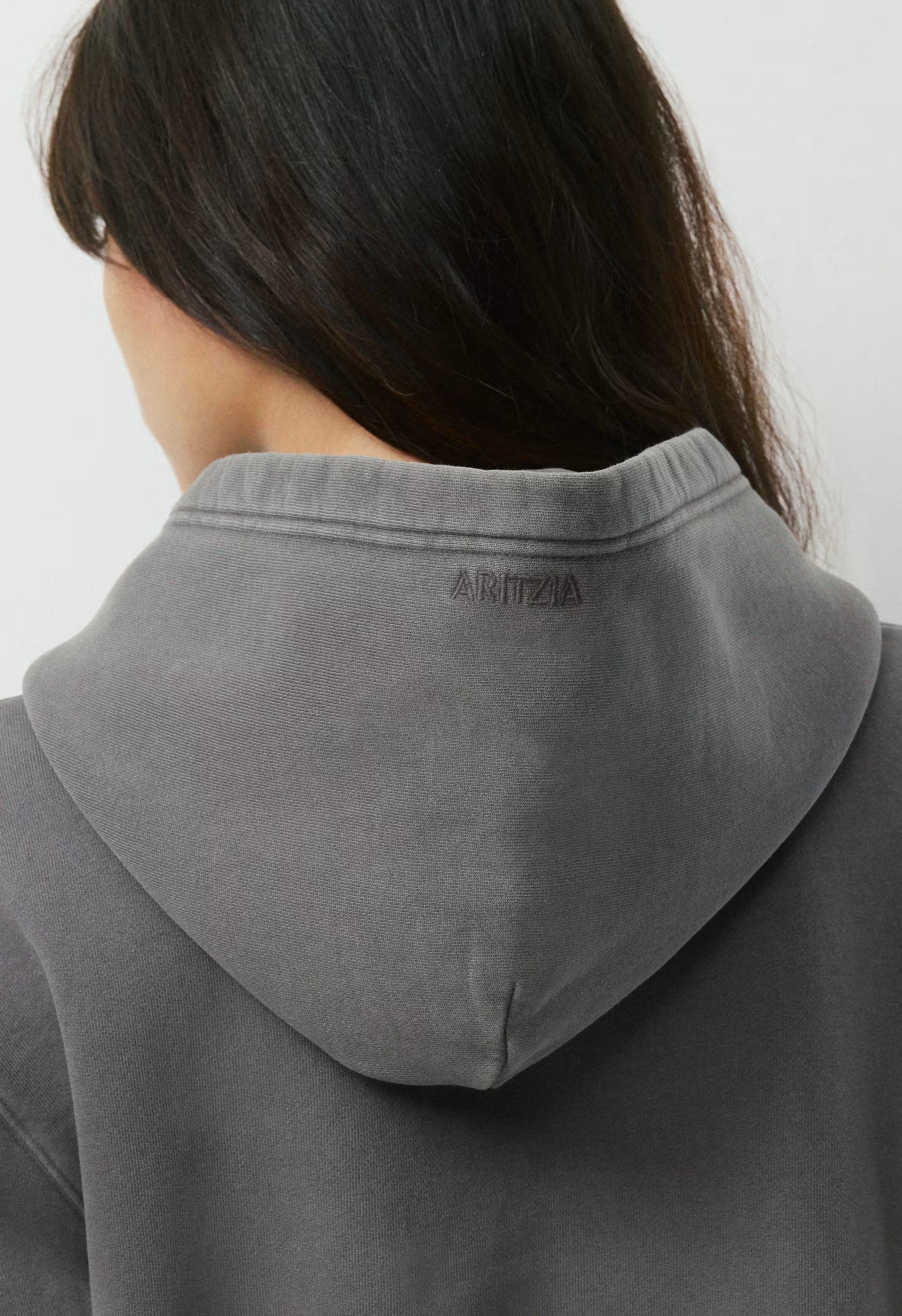 Cozy Sweatfleece Perfect Hoodie - LIVED-IN DARK GREY