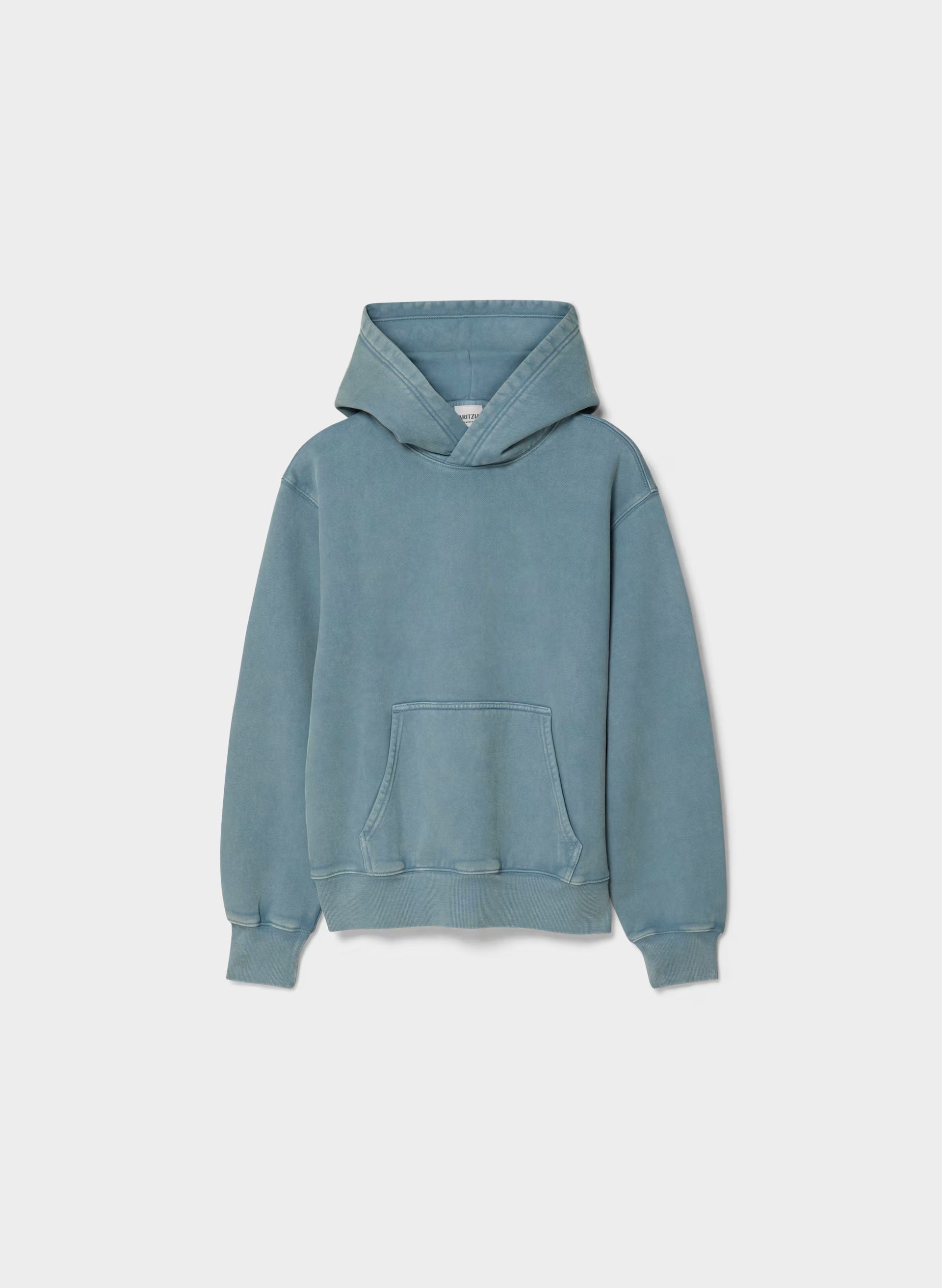 Cozy Sweatfleece Perfect Hoodie - LIVED-IN BLUE MIRAGE