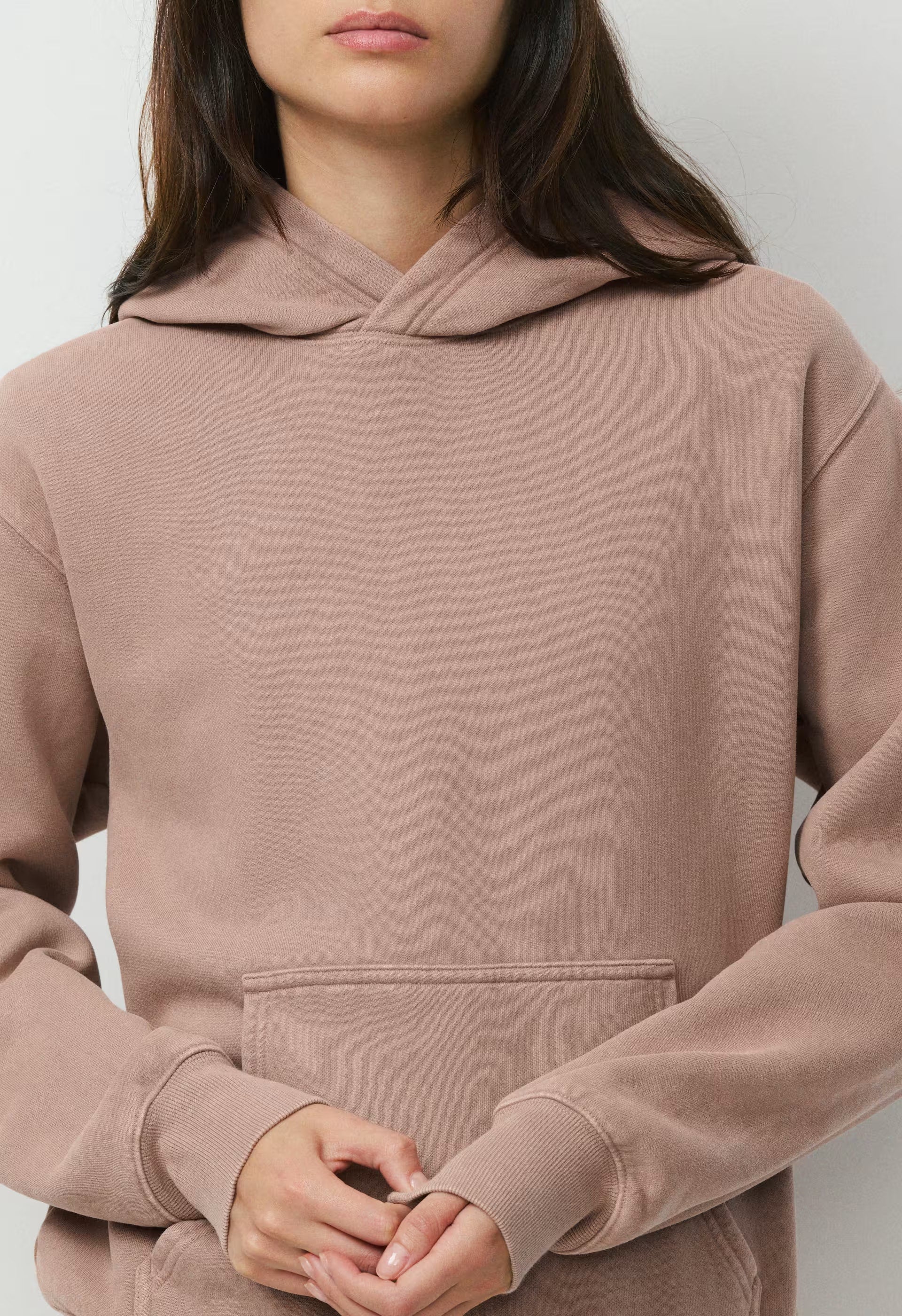 Cozy Sweatfleece Perfect Hoodie - LIVED-IN DUSTY MAUVE