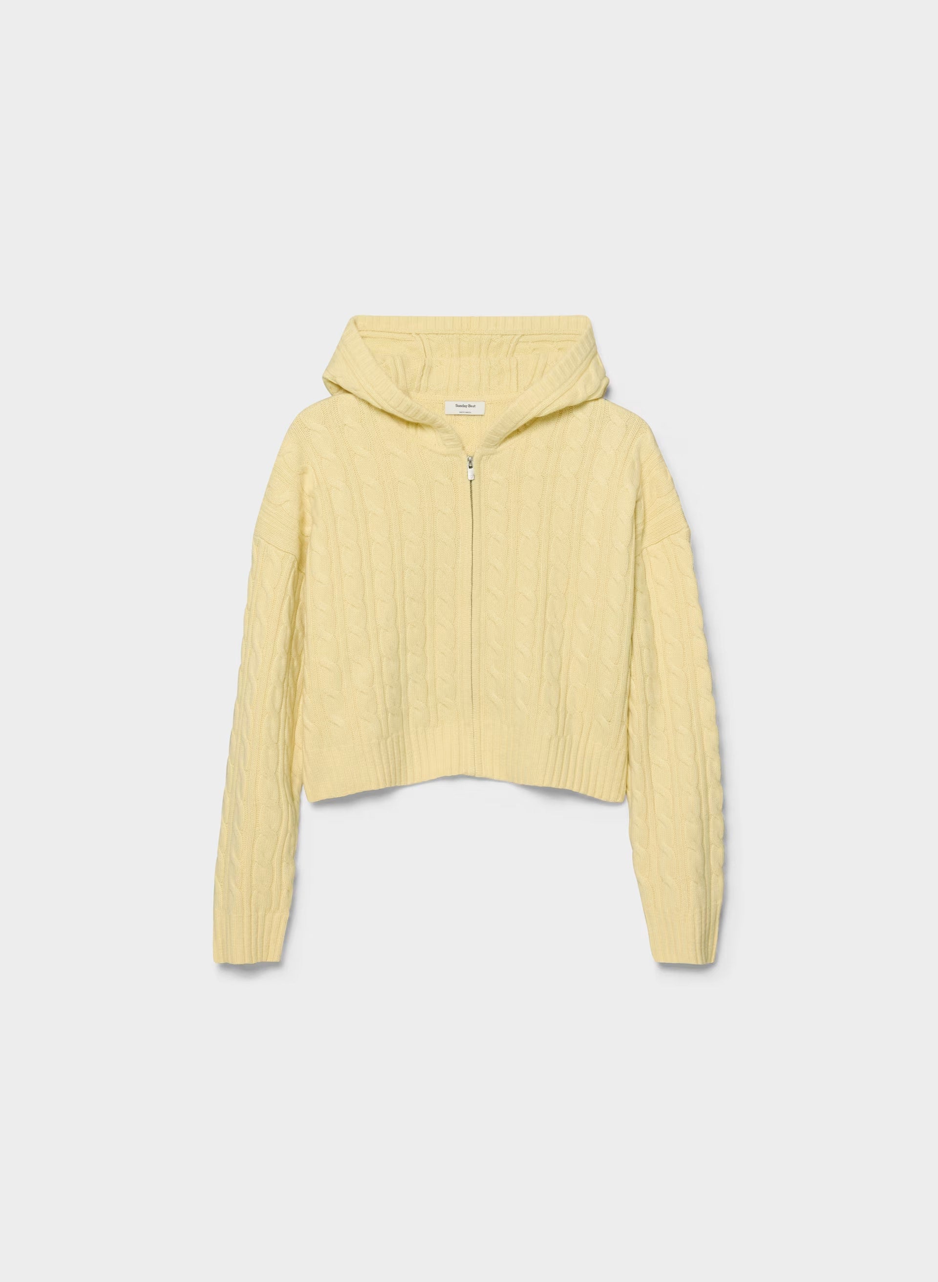 Octavia Zip Hoodie - BUTTER YELLOW