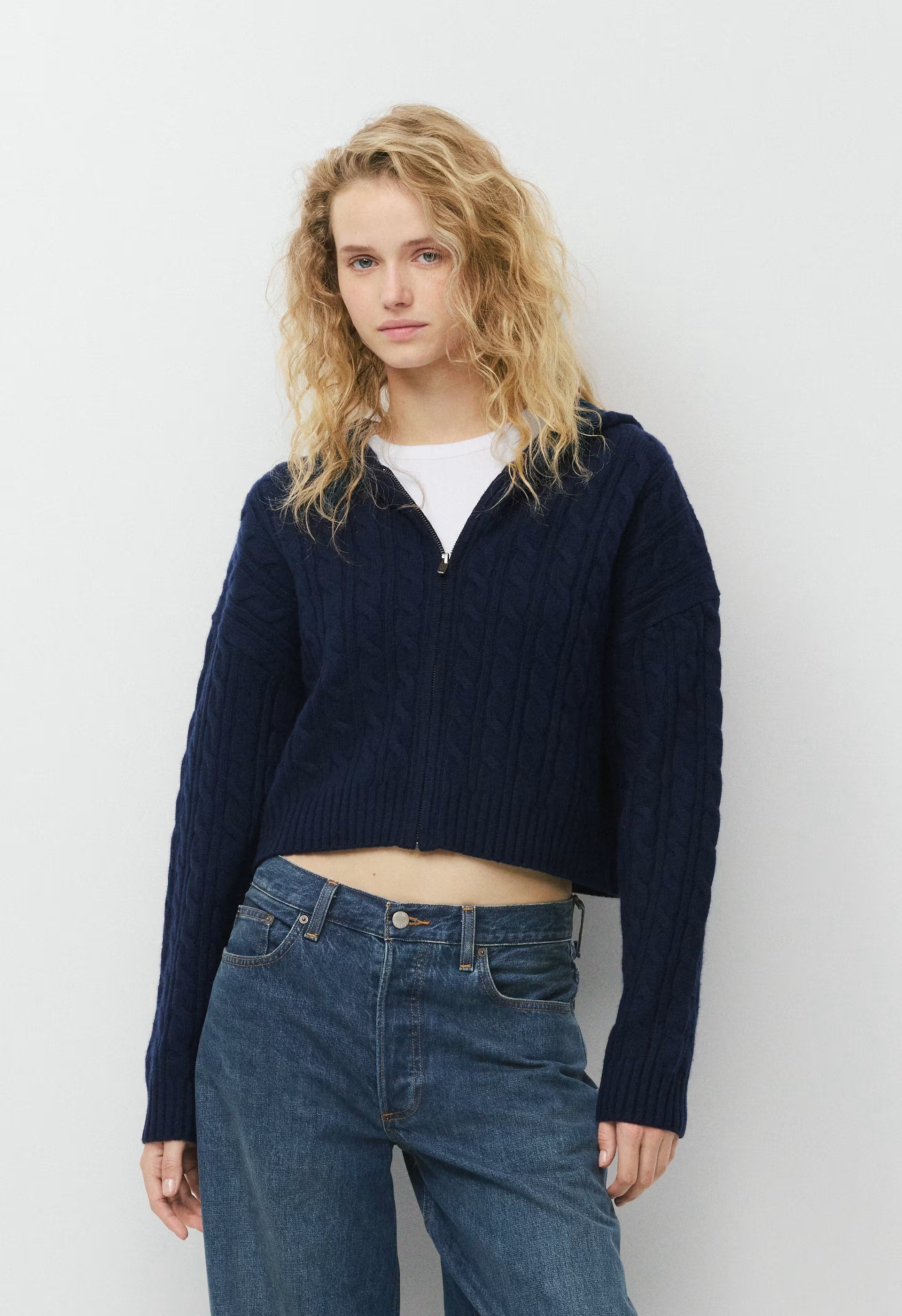 Octavia Zip Hoodie - ADMIRAL NAVY