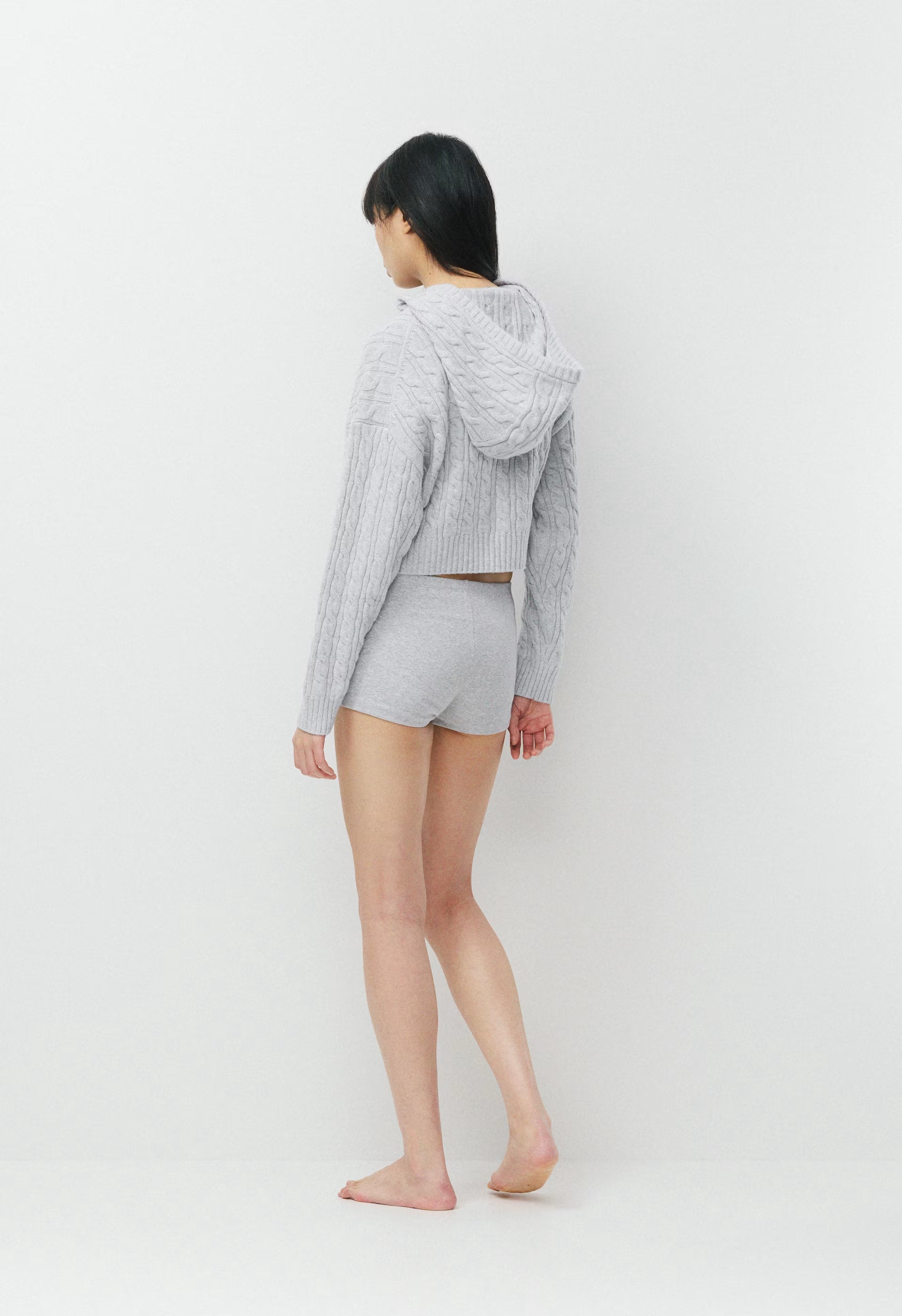 Octavia Zip Hoodie - HEATHER CHARCOAL