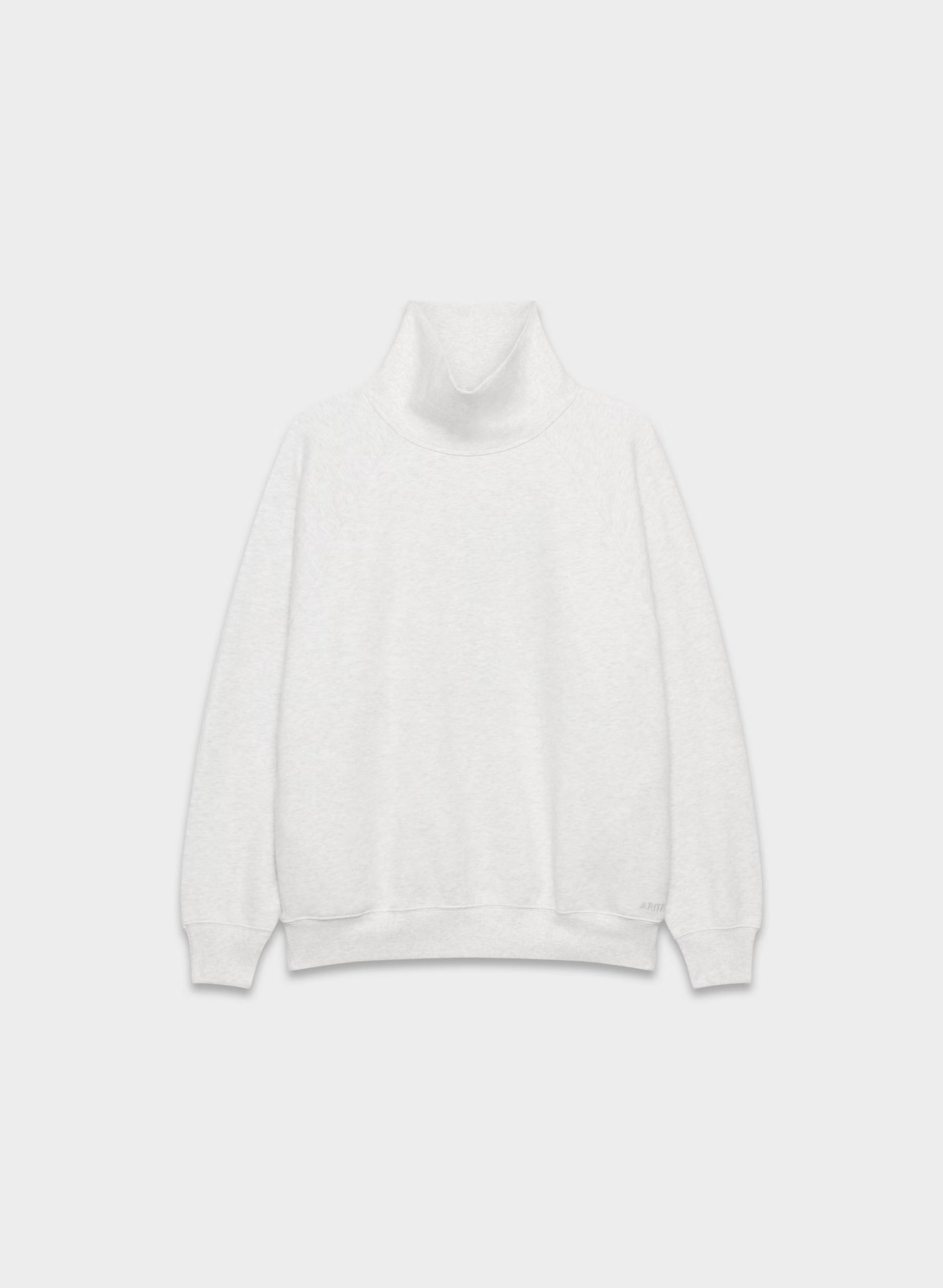 Cozy Sweatfleece Mega Raglan™ Funnel Neck - HEATHER CLOUD WHITE