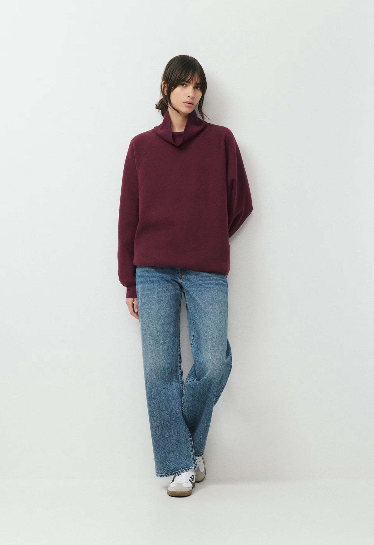 Cozy Sweatfleece Mega Raglan™ Funnel Neck - GALA PLUM