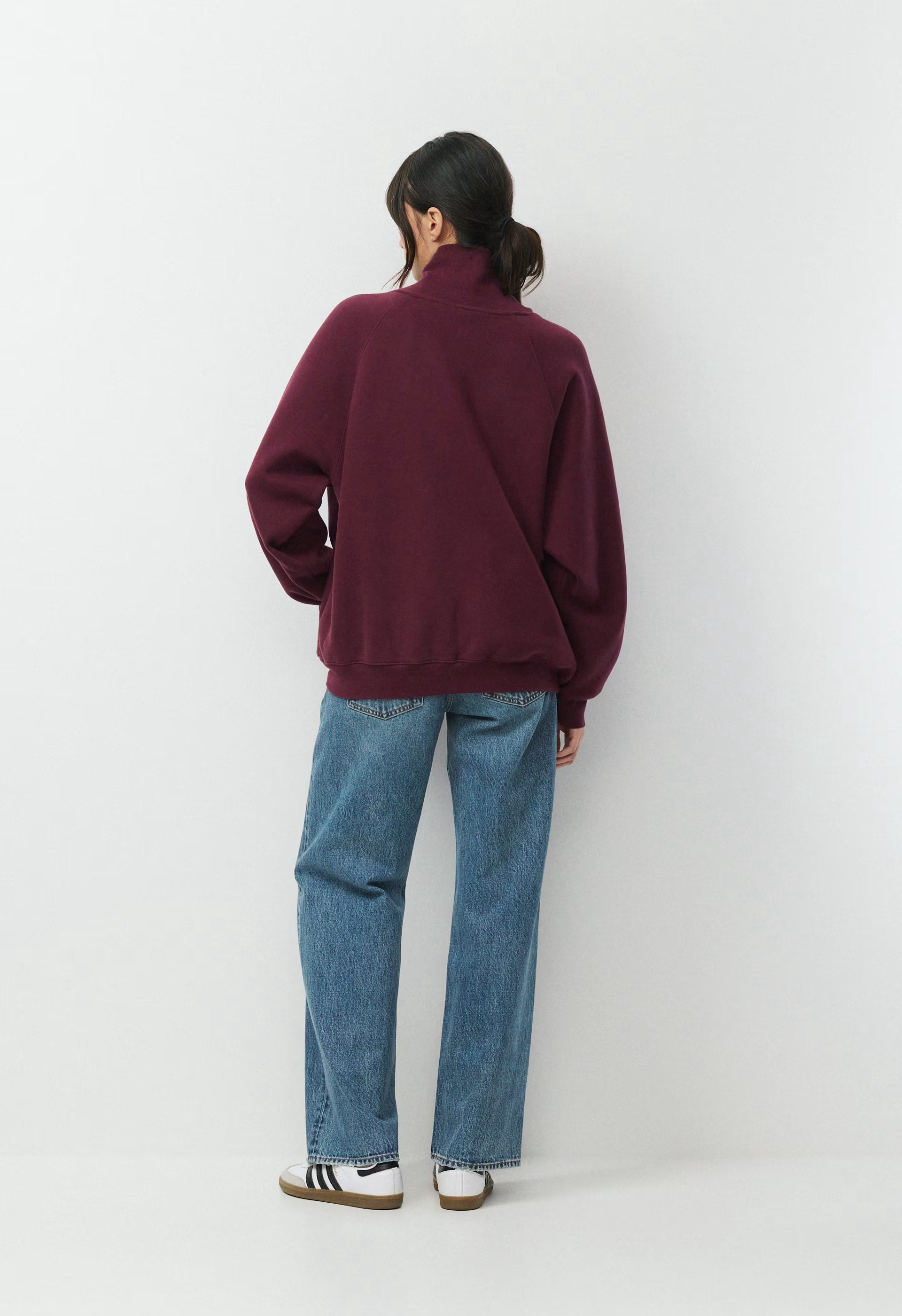 Cozy Sweatfleece Mega Raglan™ Funnel Neck - GALA PLUM