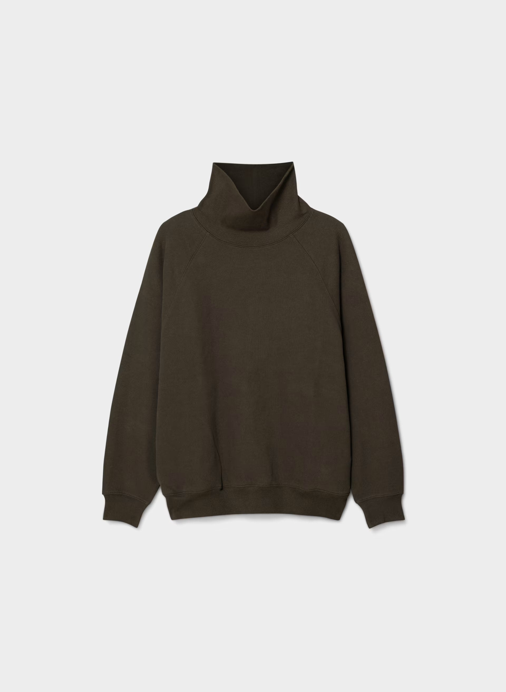 Cozy Sweatfleece Mega Raglan™ Funnel Neck - CACAO NIB BROWN
