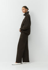Cozy Sweatfleece Mega Raglan™ Funnel Neck - CACAO NIB BROWN