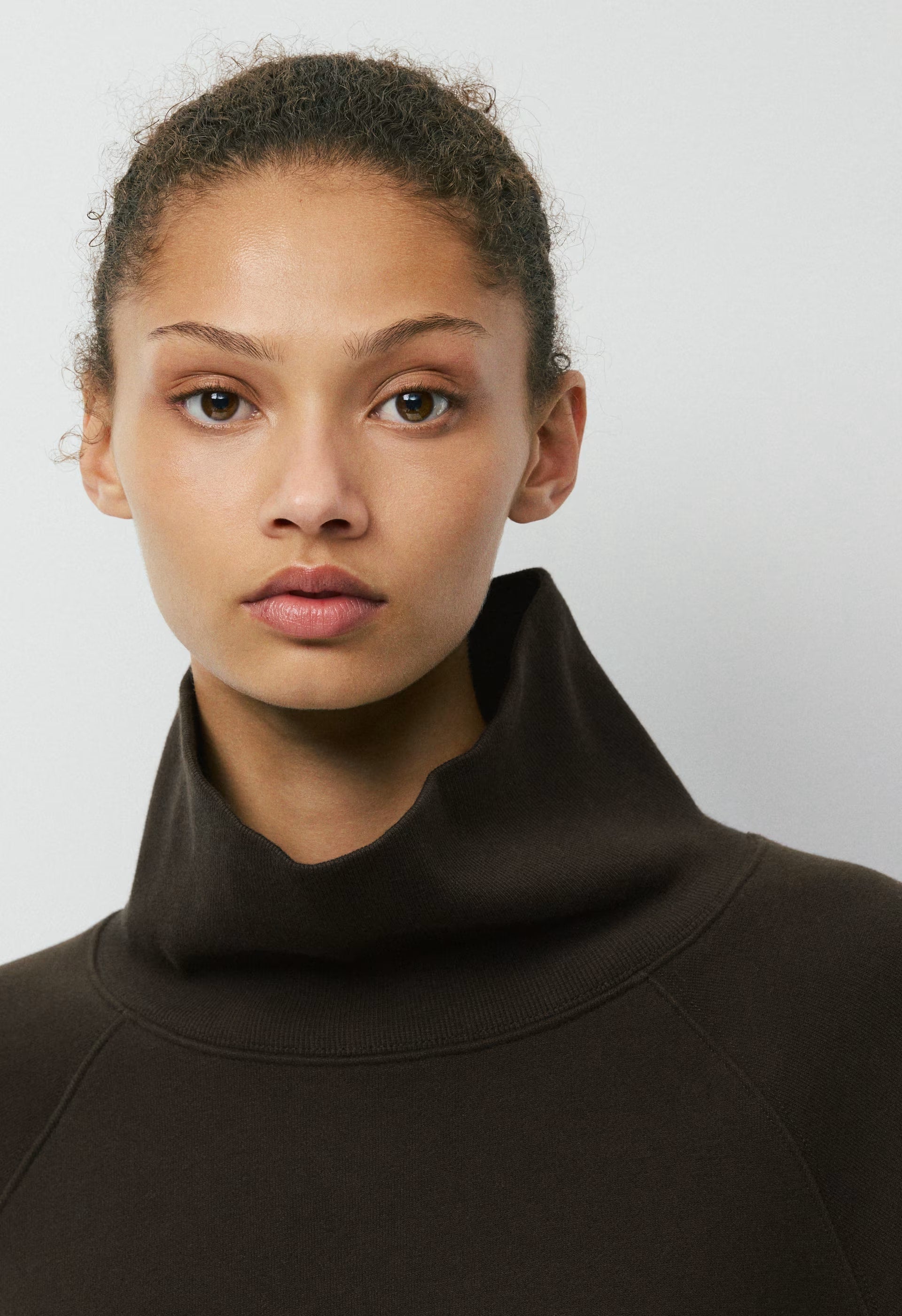 Cozy Sweatfleece Mega Raglan™ Funnel Neck - CACAO NIB BROWN
