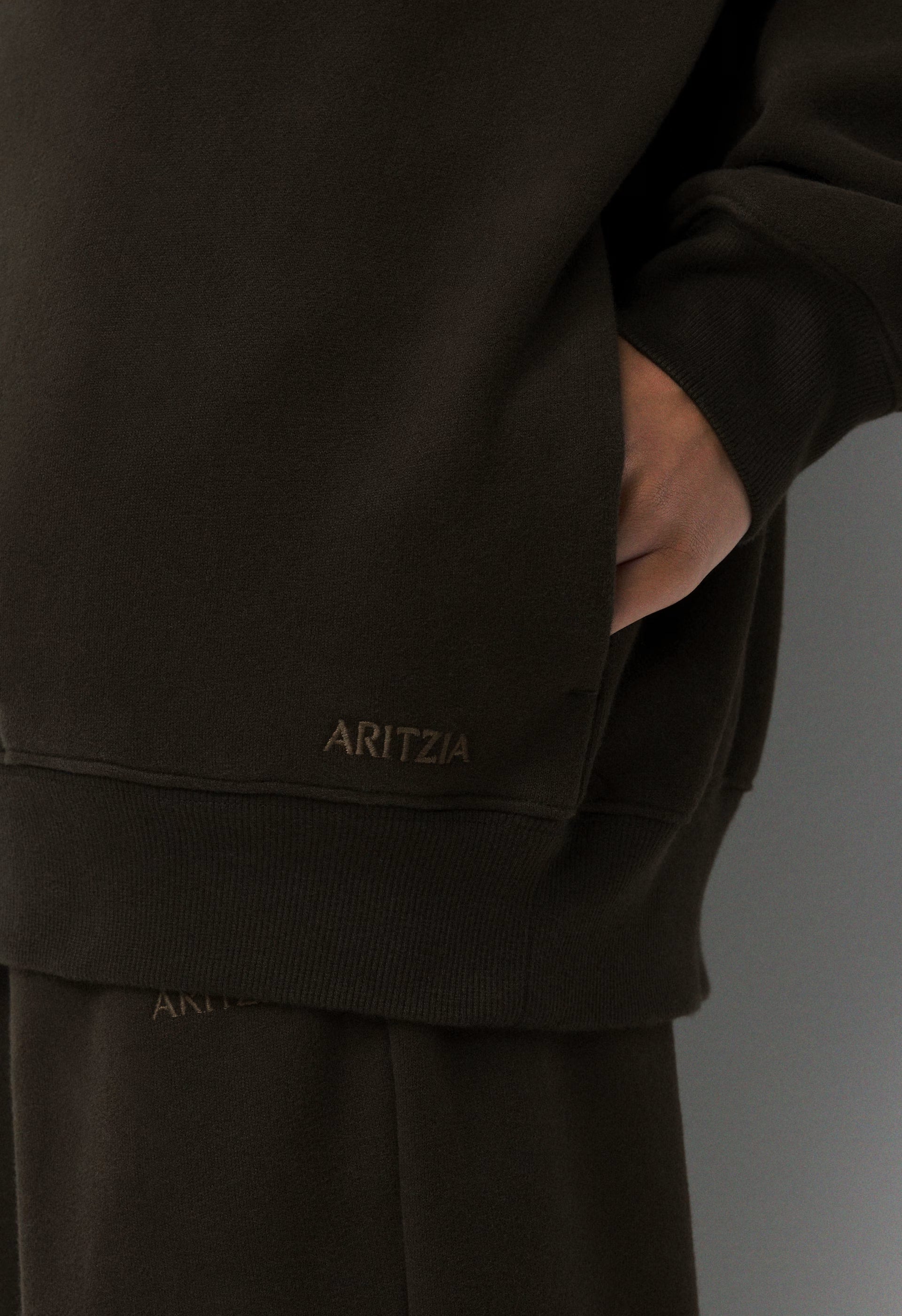 Cozy Sweatfleece Mega Raglan™ Funnel Neck - CACAO NIB BROWN