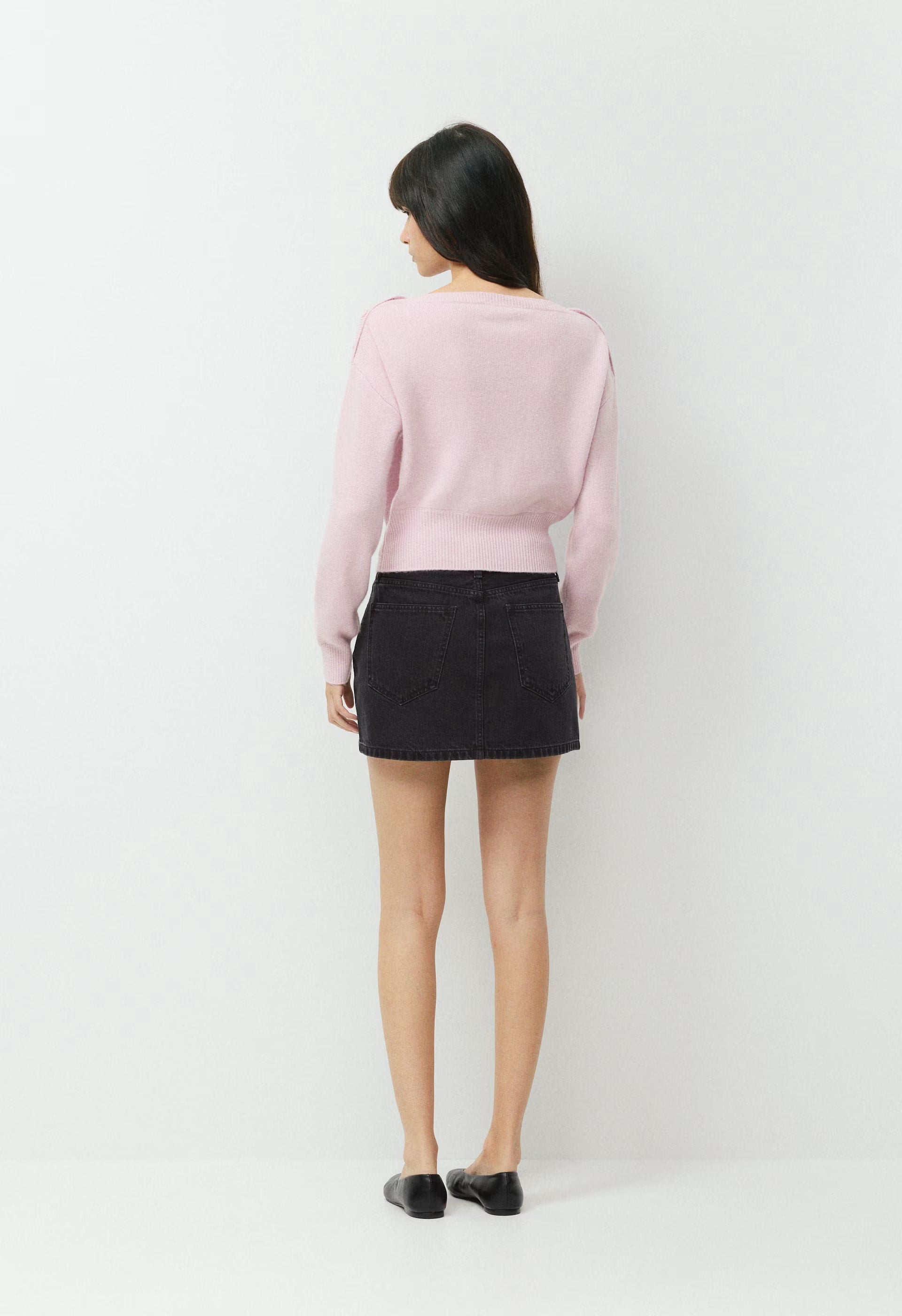 Essential Wool Cashmere Gable Sweater - SUGARPLUM LILAC