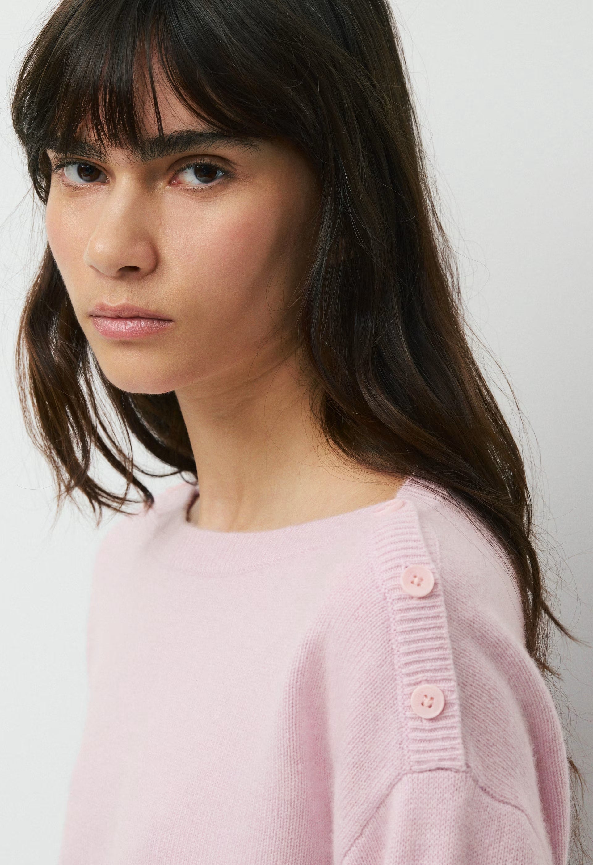 Essential Wool Cashmere Gable Sweater - SUGARPLUM LILAC