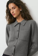 Society Cardigan - Wonder Yarn - HEATHER DARK GREY