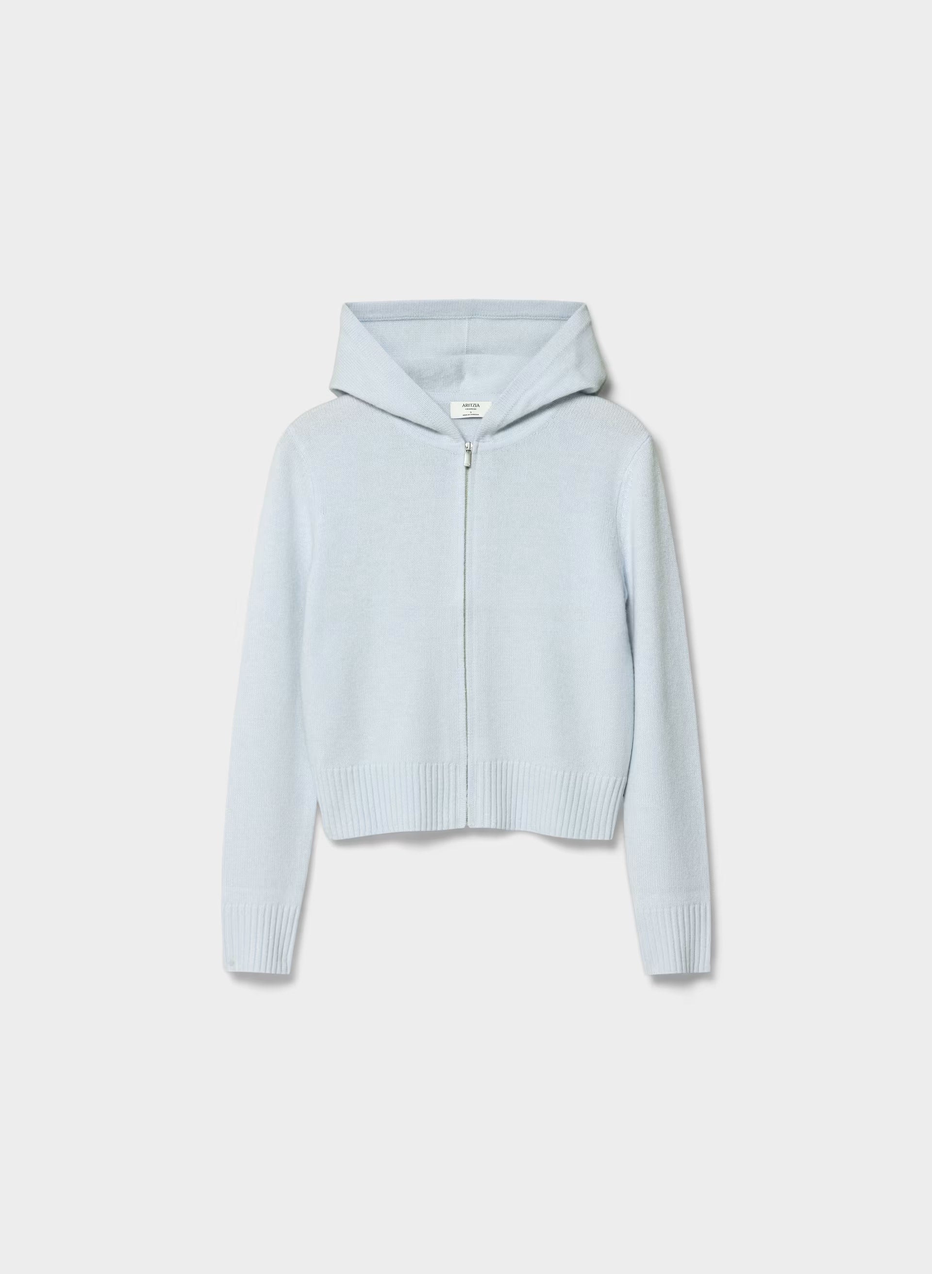Essential Cashmere Idyllic Zip Hoodie - PLEIN AIR