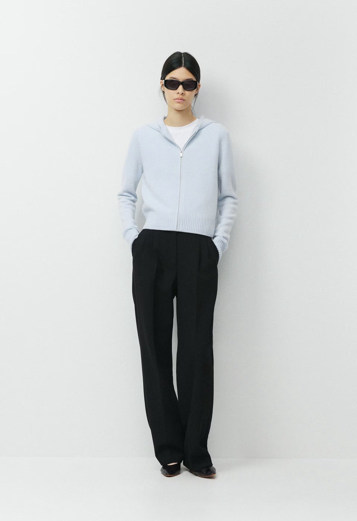 Essential Cashmere Idyllic Zip Hoodie - PLEIN AIR