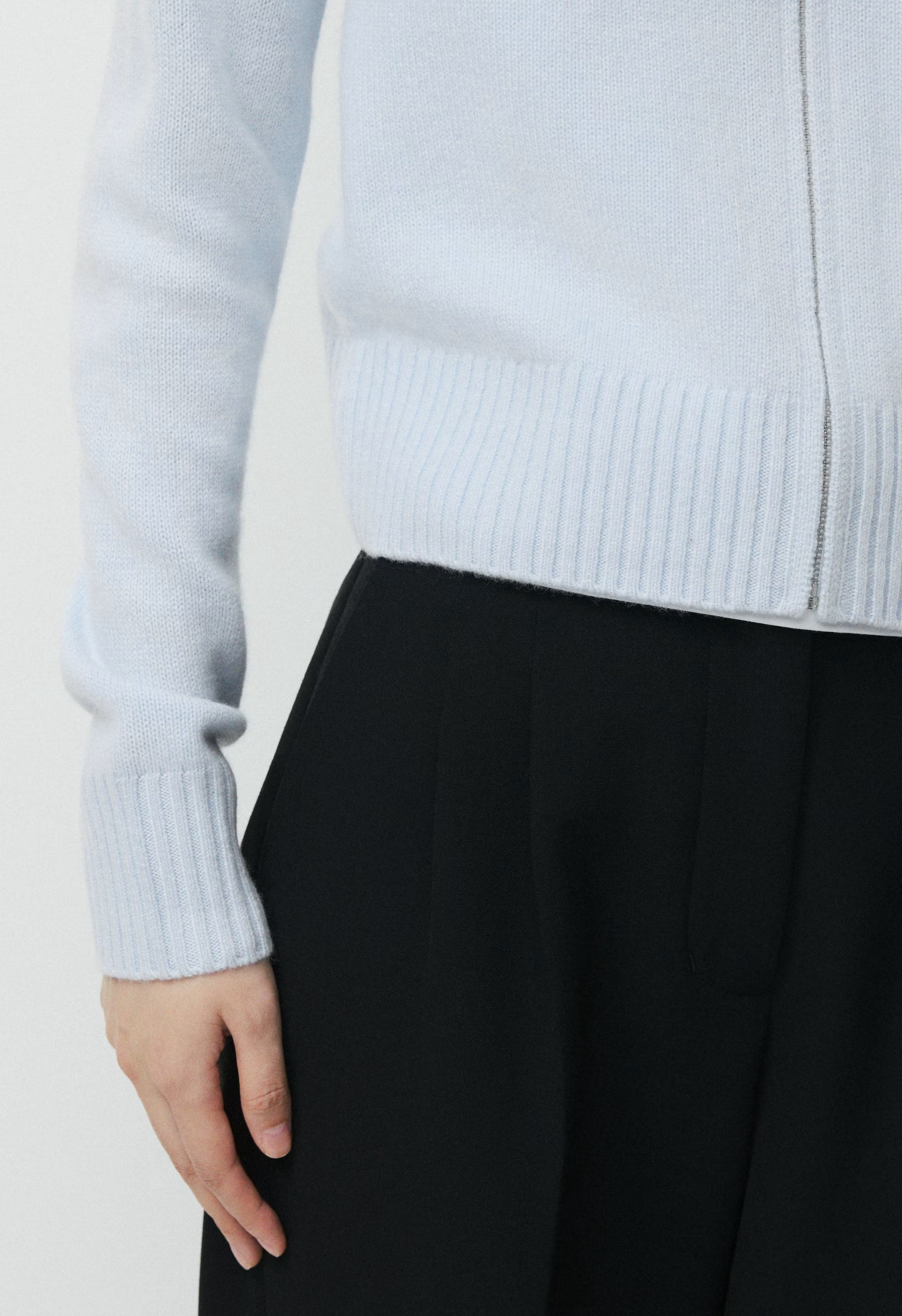 Essential Cashmere Idyllic Zip Hoodie - PLEIN AIR