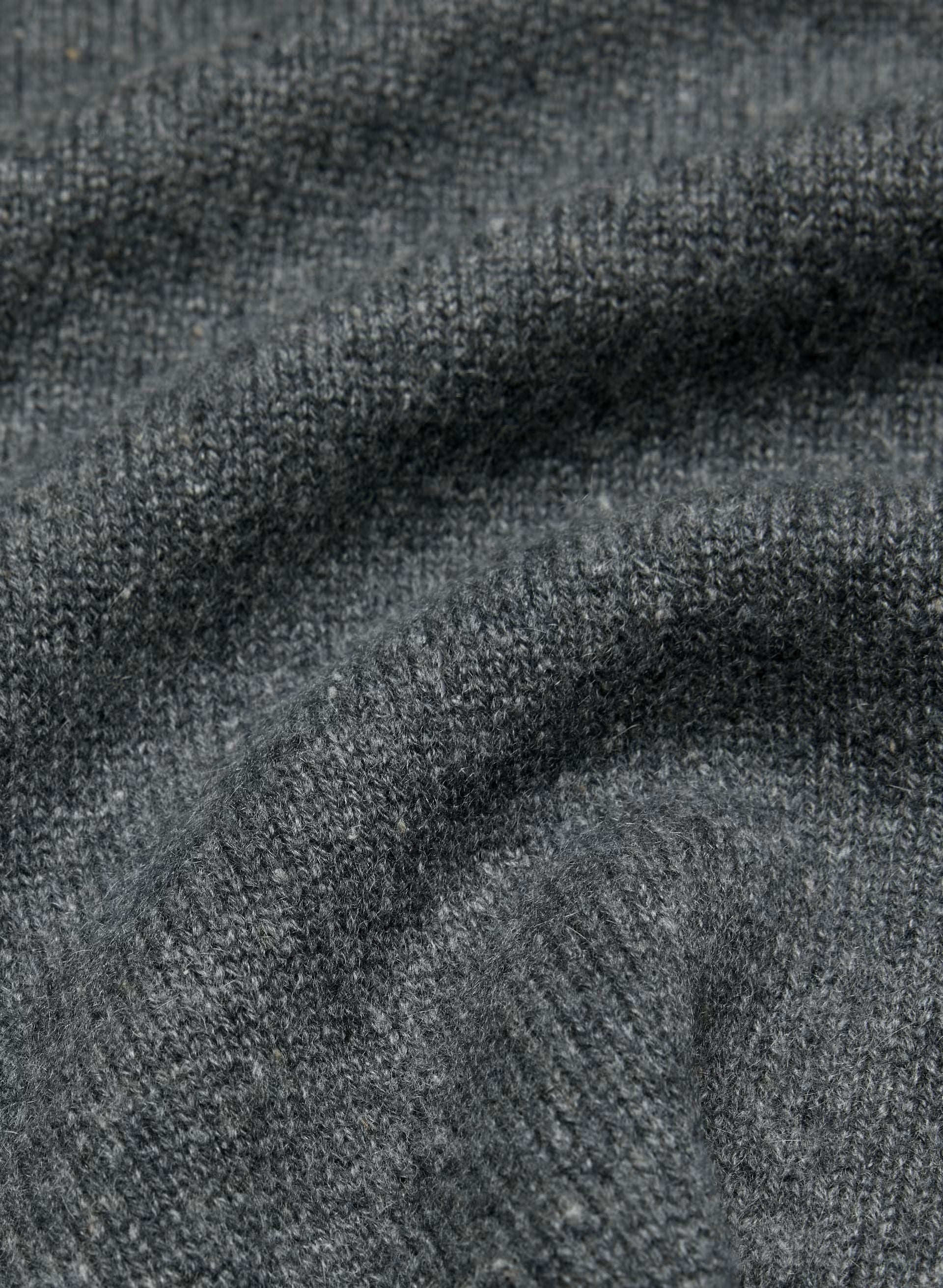 Essential Cashmere Idyllic Zip Hoodie - SPECKLED CHARCOAL