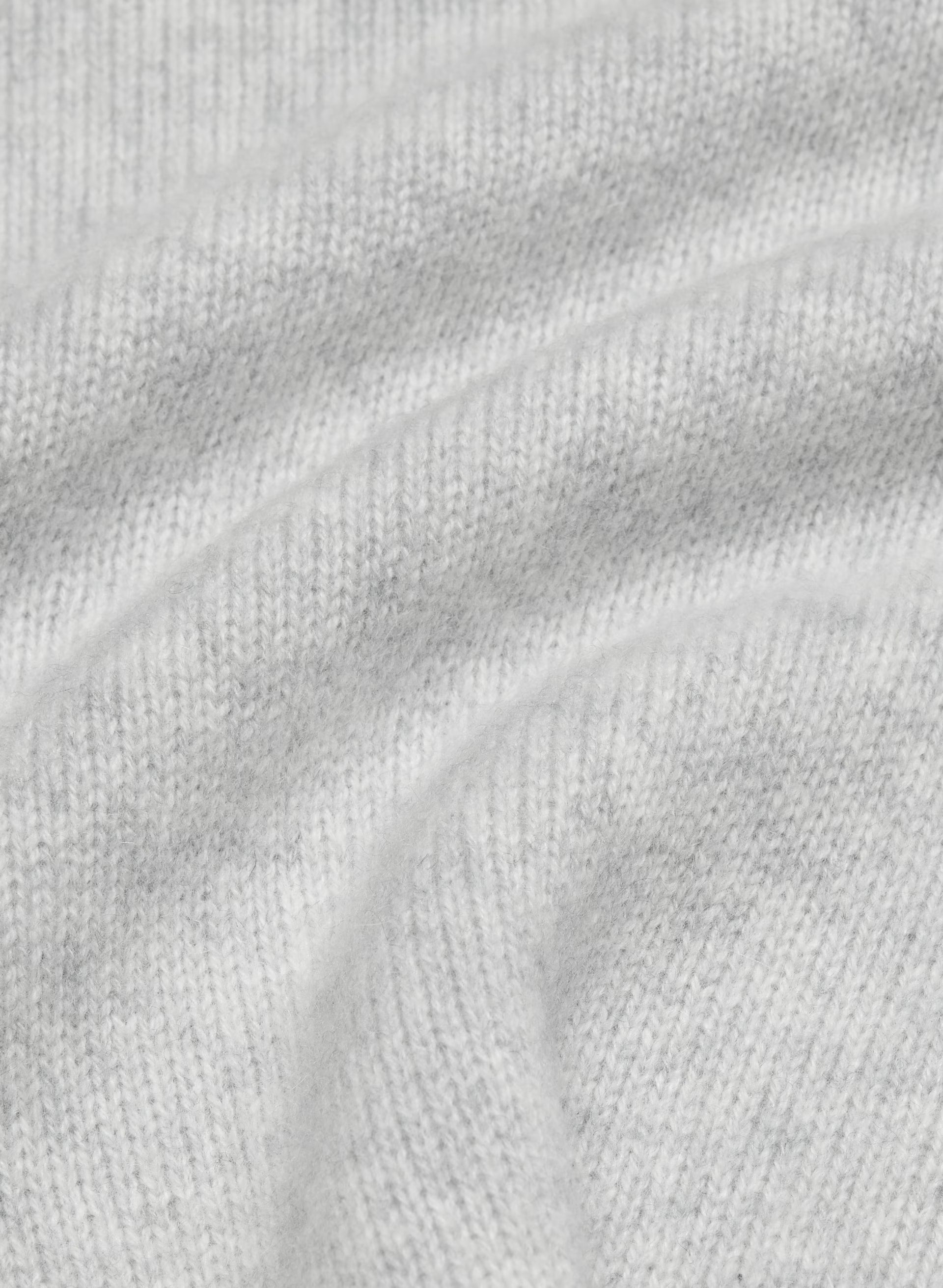 Essential Cashmere Idyllic Zip Hoodie - HEATHER CHROME