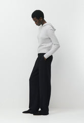 Essential Cashmere Idyllic Zip Hoodie - HEATHER CHROME