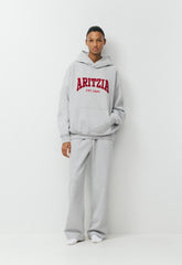 Cozy Sweatfleece Mega Raglan™ Hoodie - H CHROME/FLSH RED