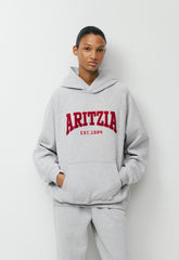 Cozy Sweatfleece Mega Raglan™ Hoodie - H CHROME/FLSH RED