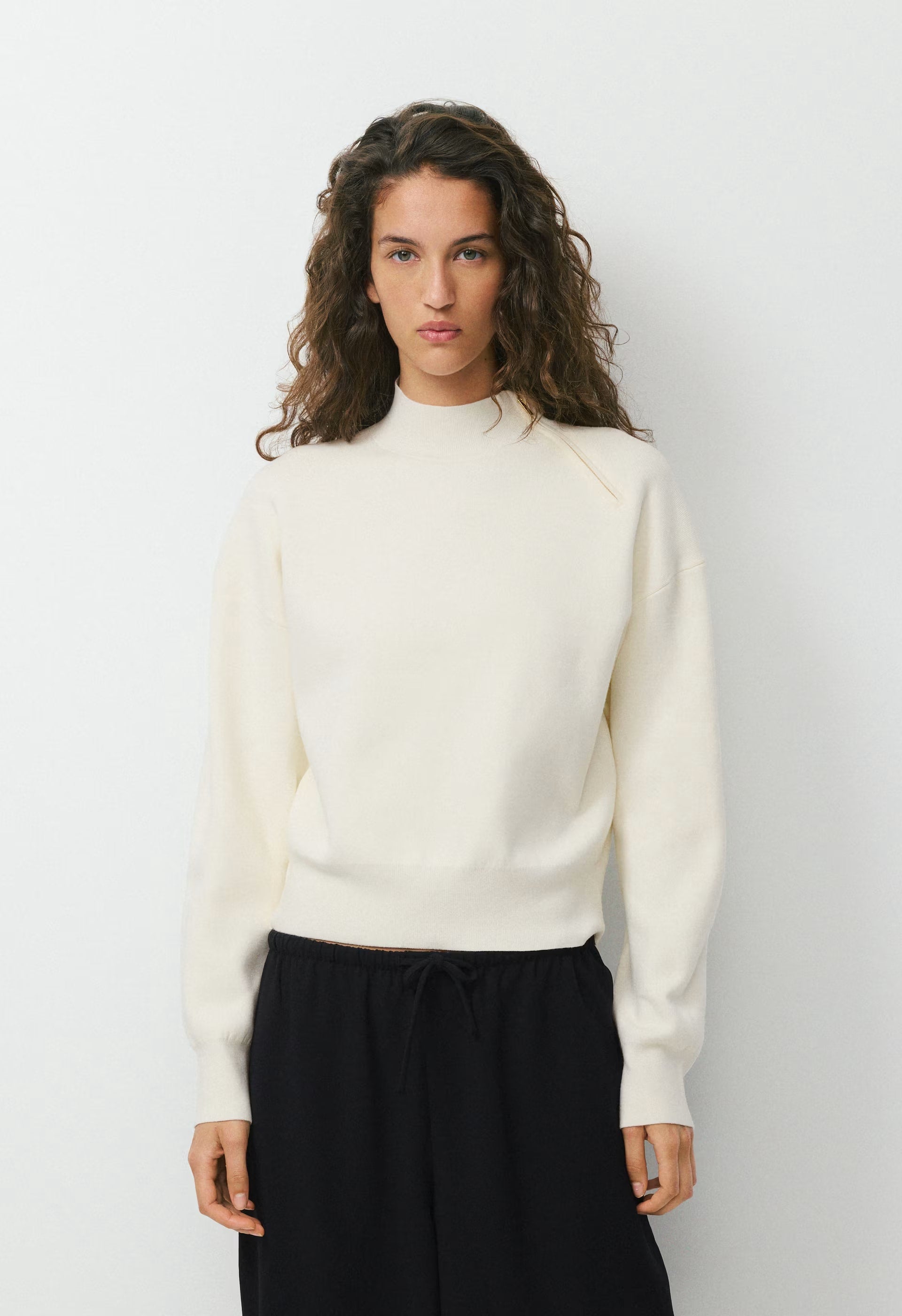 Village Mockneck - Wonder Yarn - LIGHT BIRCH