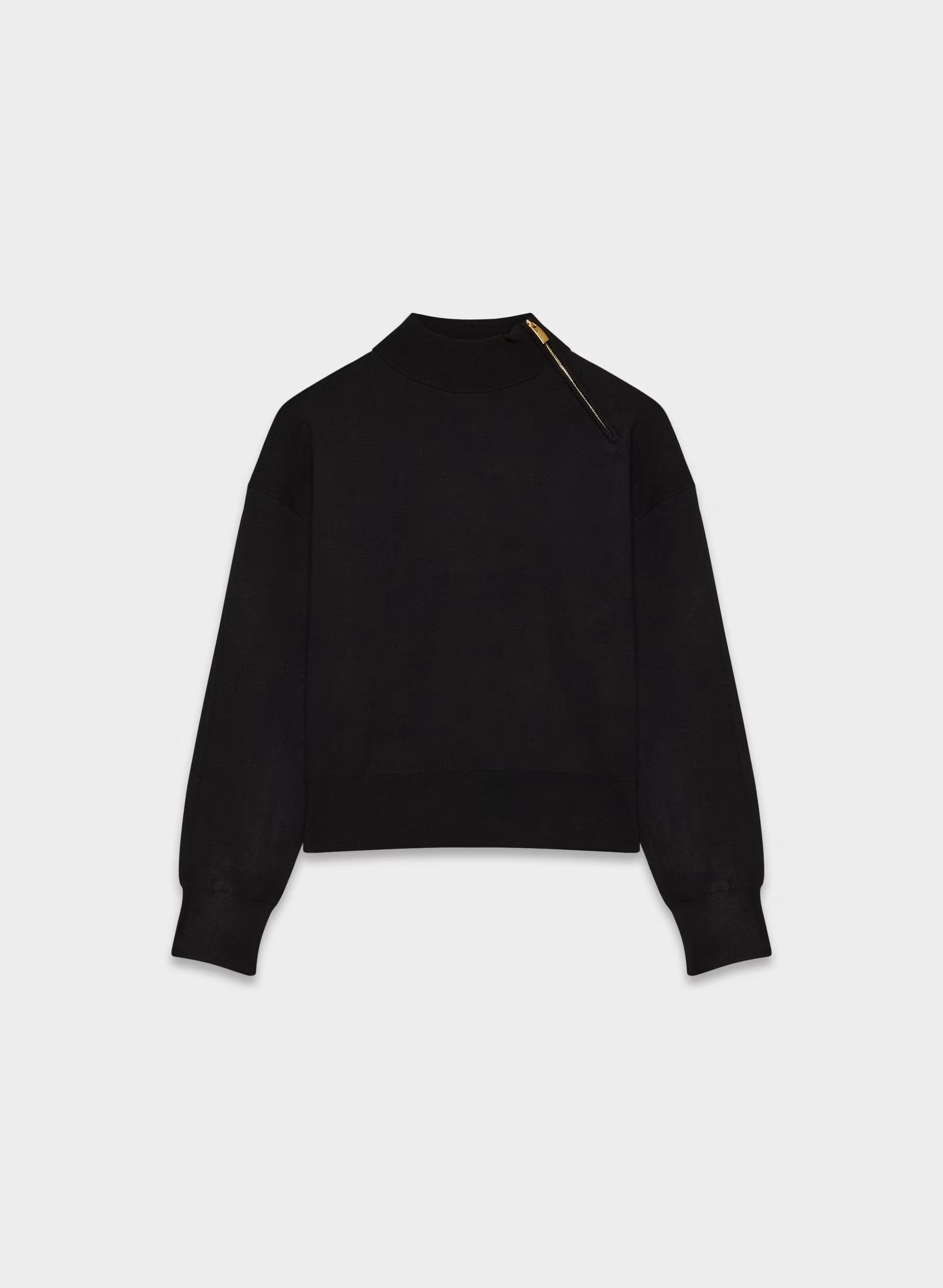 Village Mockneck - Wonder Yarn - BLACK