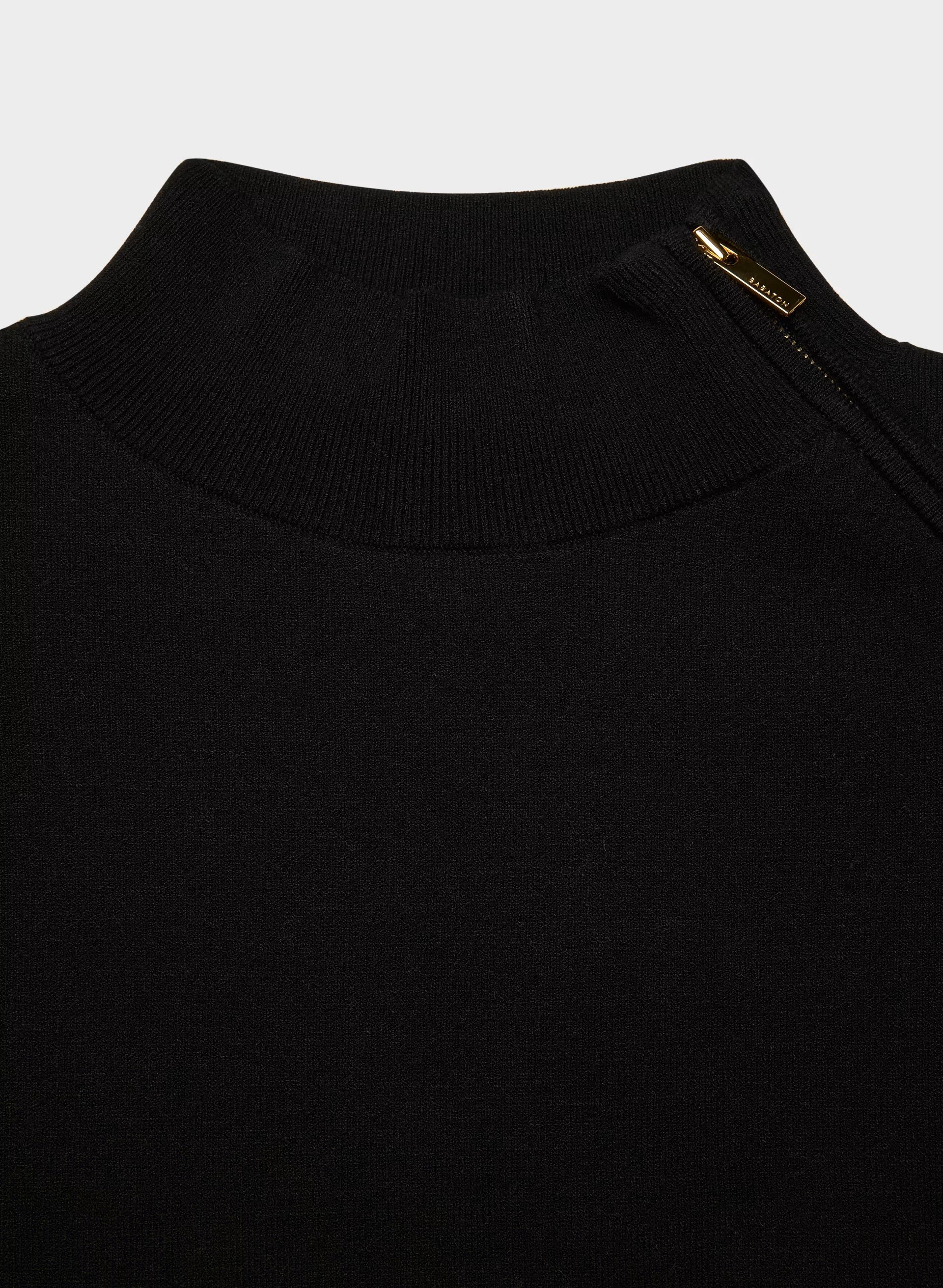 Village Mockneck - Wonder Yarn - BLACK