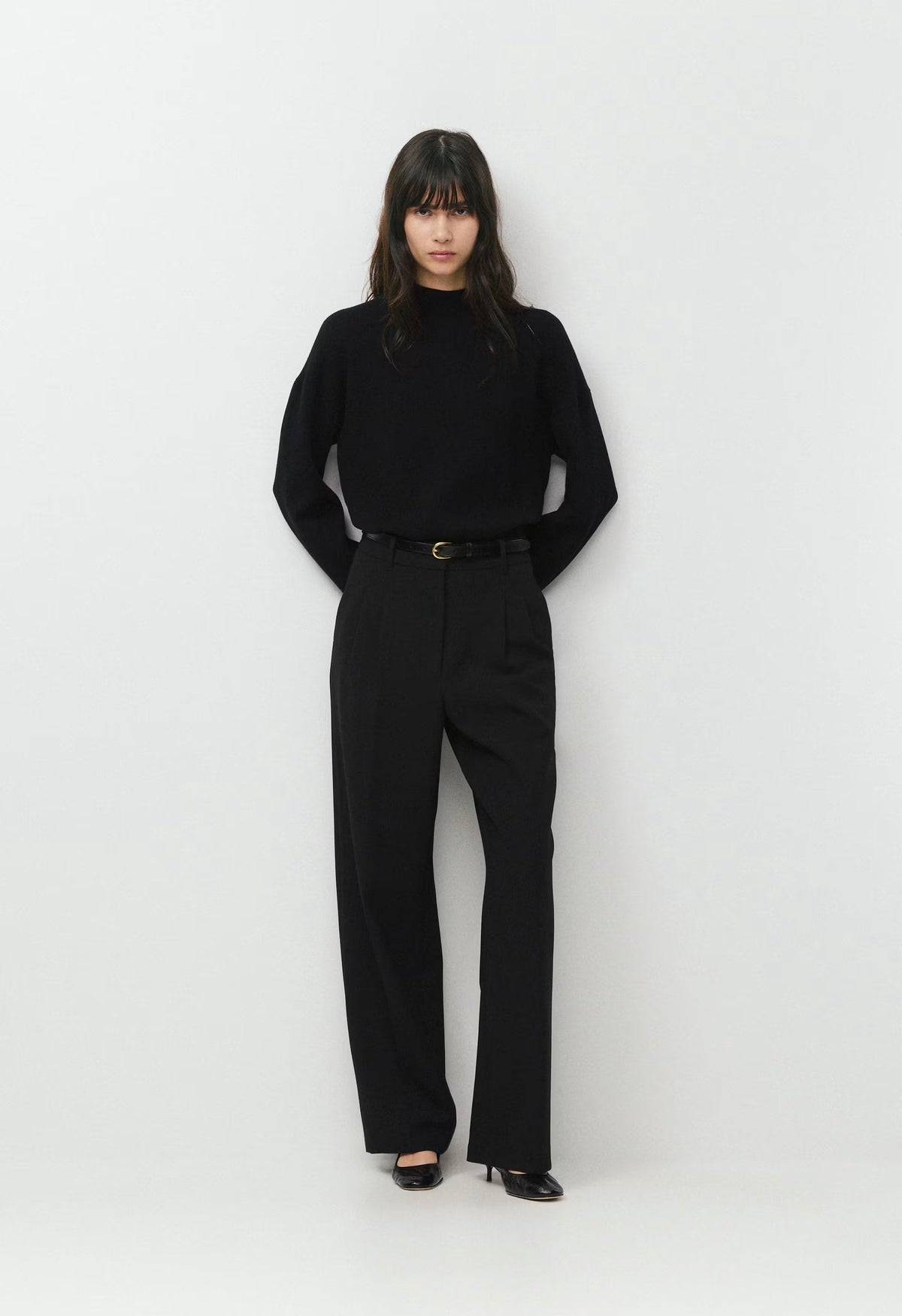 Village Mockneck - Wonder Yarn - BLACK
