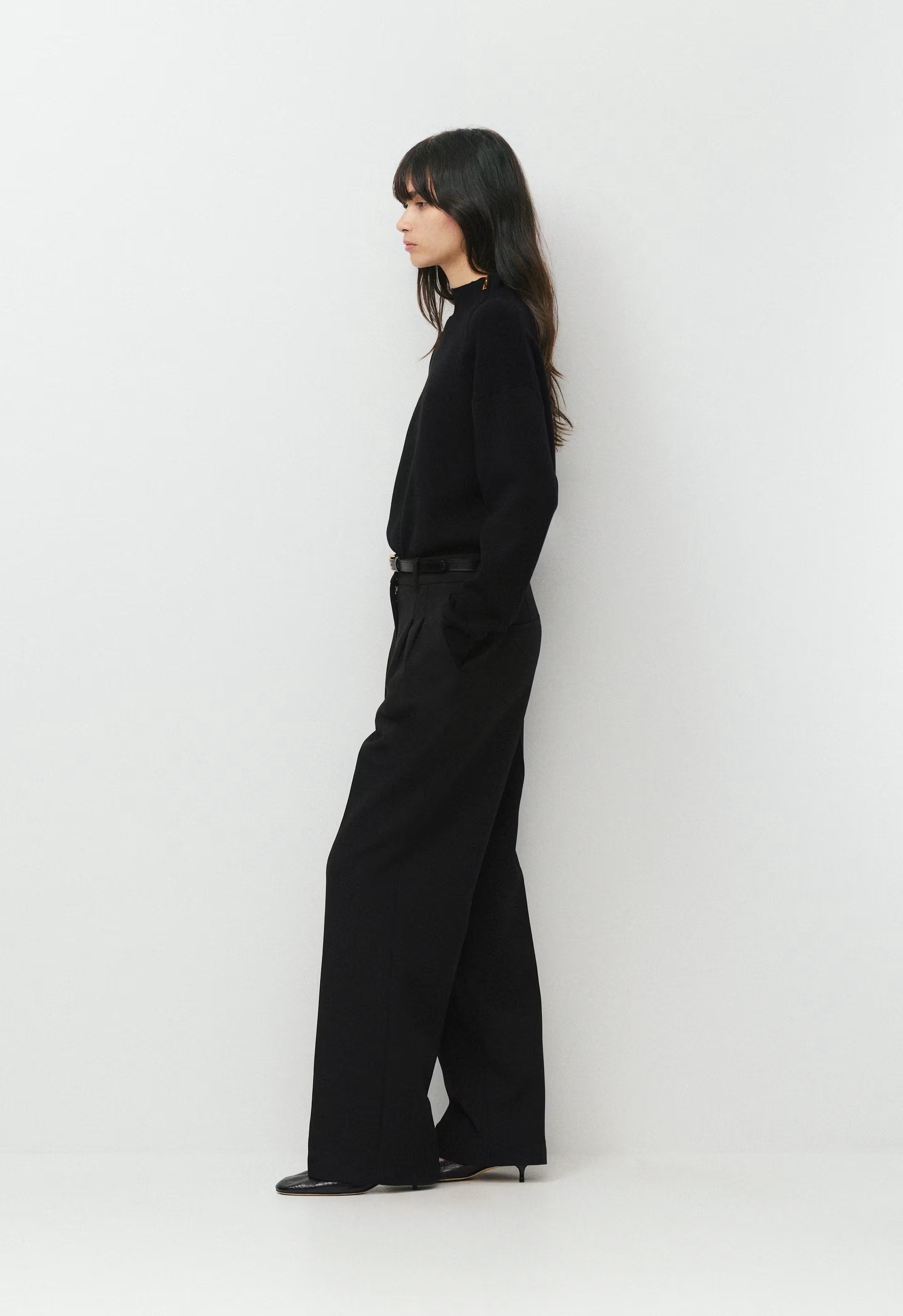 Village Mockneck - Wonder Yarn - BLACK