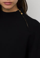 Village Mockneck - Wonder Yarn - BLACK