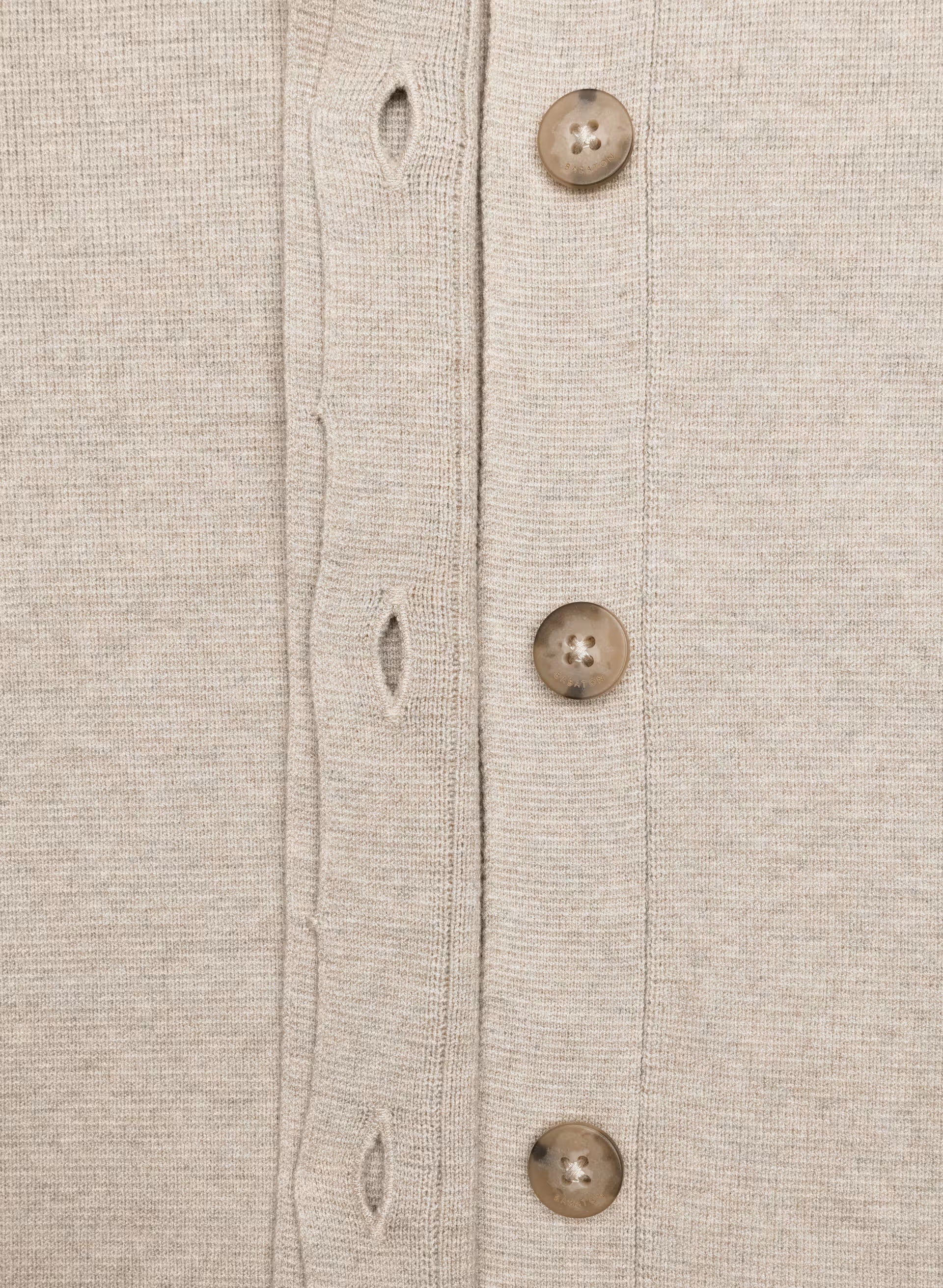 Quorum Cardigan - Wonder Yarn - HEATHER ECRU
