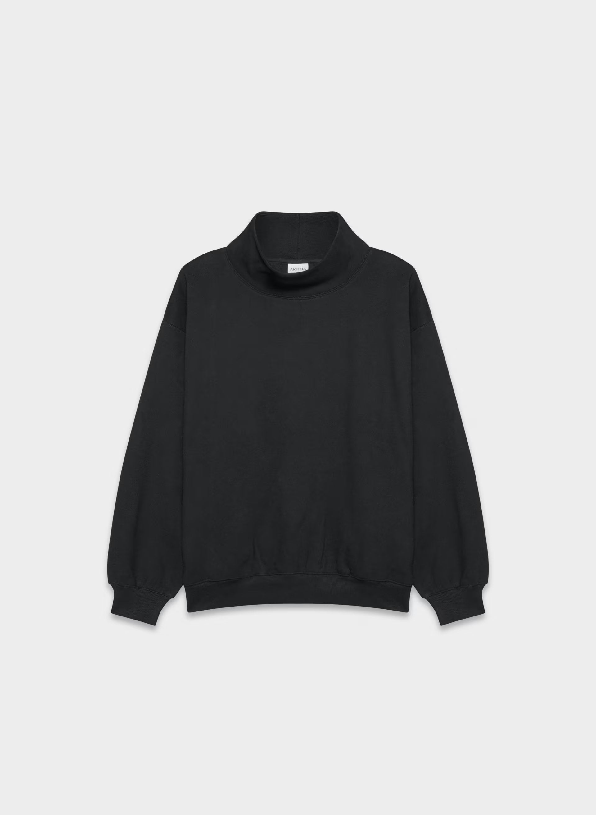 Cozy Sweatfleece Mega Funnel Neck - BLACK