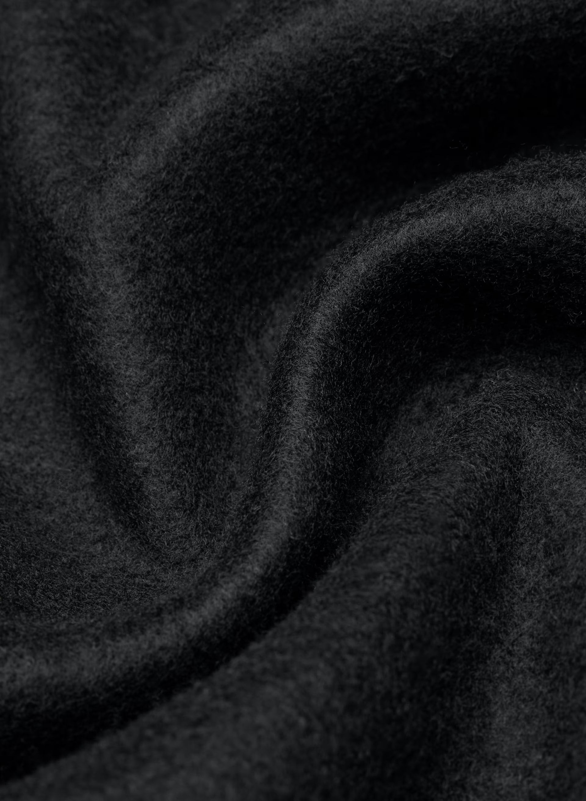 Cozy Sweatfleece Mega Funnel Neck - BLACK