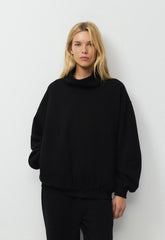 Cozy Sweatfleece Mega Funnel Neck - BLACK