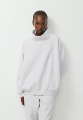 Cozy Sweatfleece Mega Funnel Neck - HEATHER CLOUD WHITE