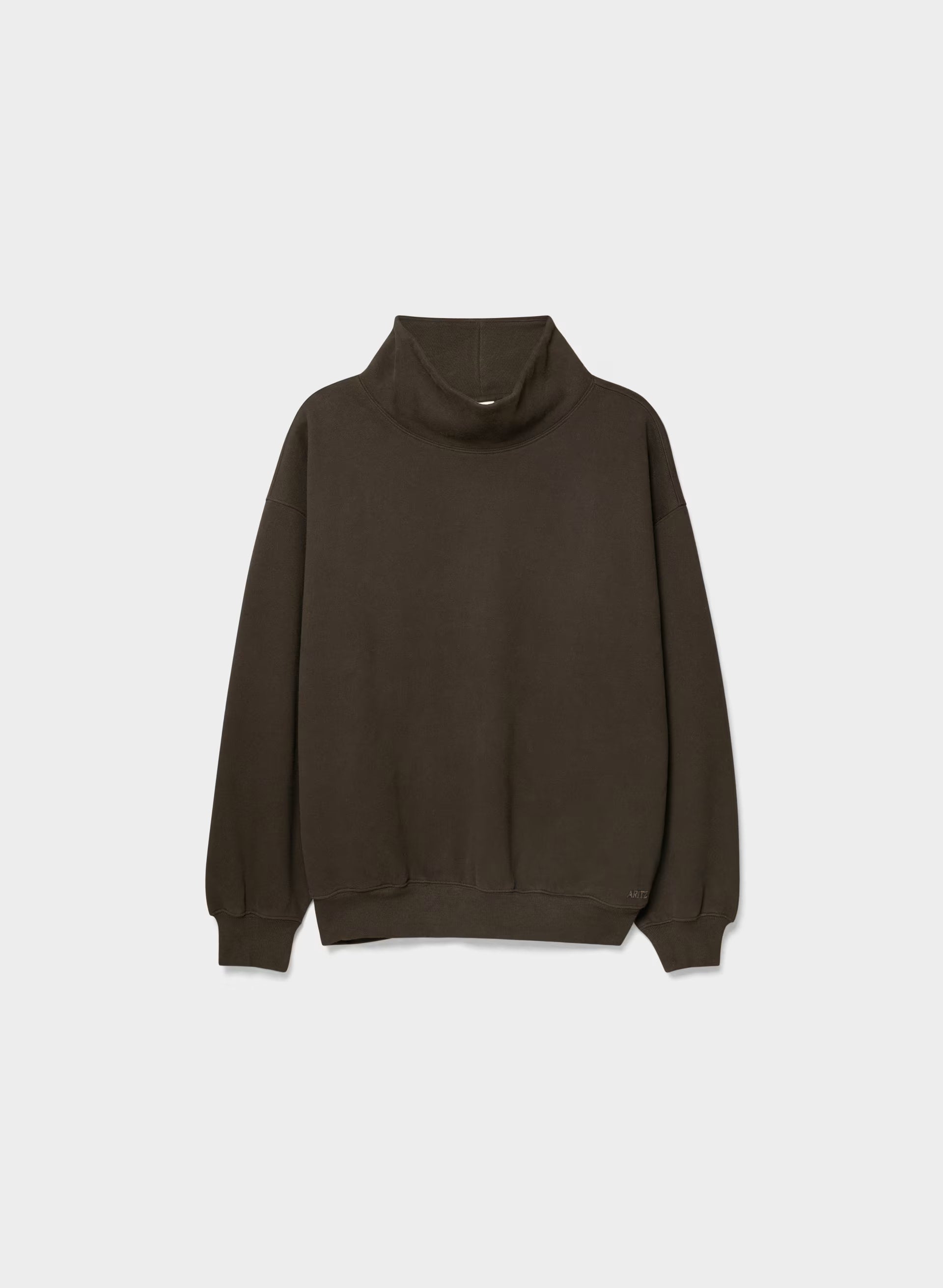 Cozy Sweatfleece Mega Funnel Neck - CACAO NIB BROWN