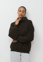 Cozy Sweatfleece Mega Funnel Neck - CACAO NIB BROWN
