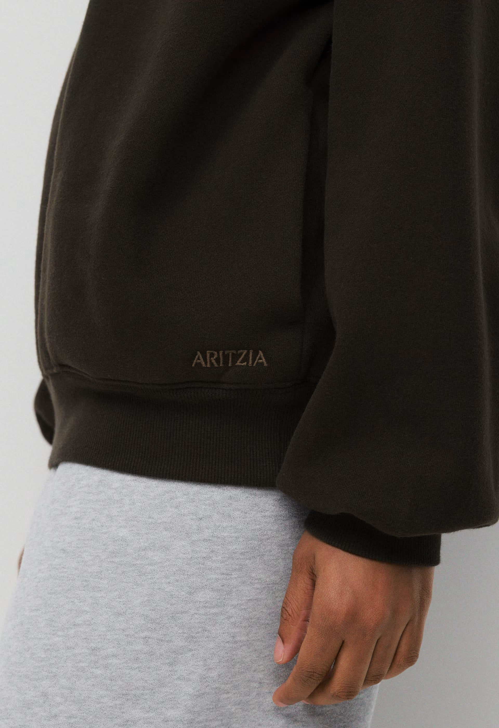 Cozy Sweatfleece Mega Funnel Neck - CACAO NIB BROWN